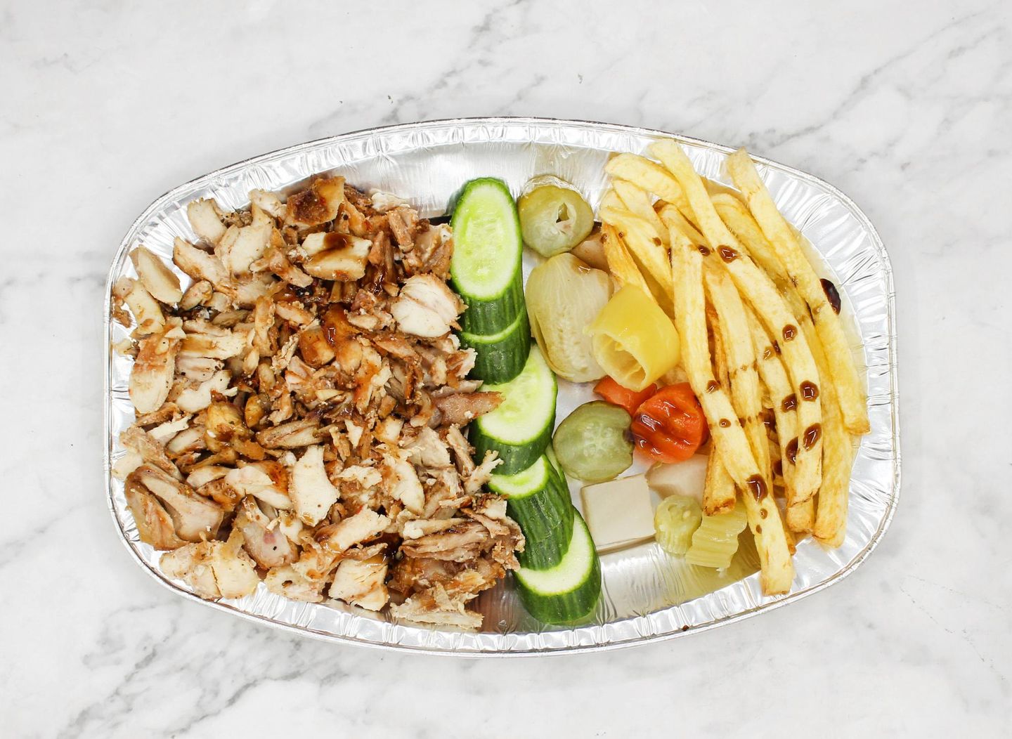 Large Shawarma Farrt Plate
