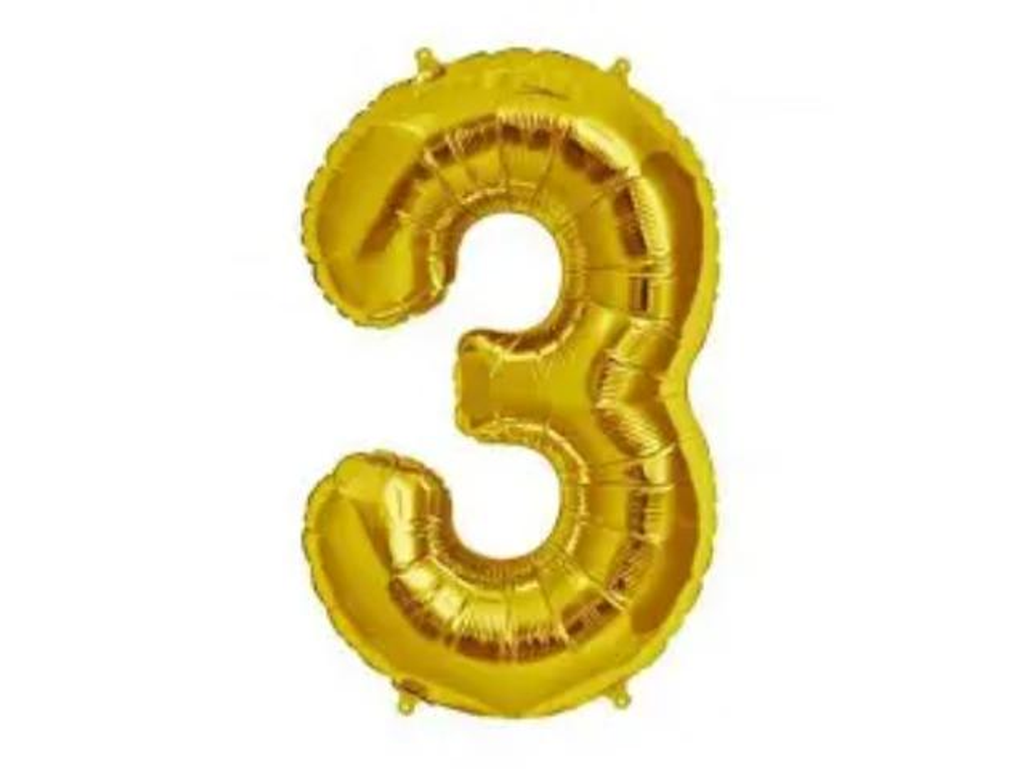Gold Numbers Balloons 3