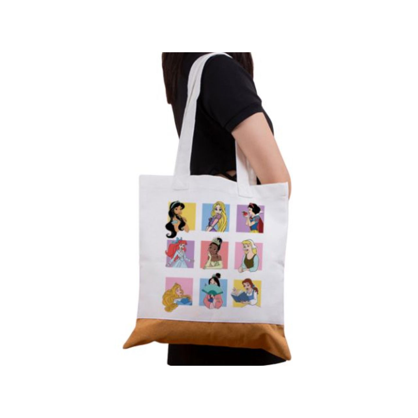 Disney Princesses Jute Beach Bag For Women