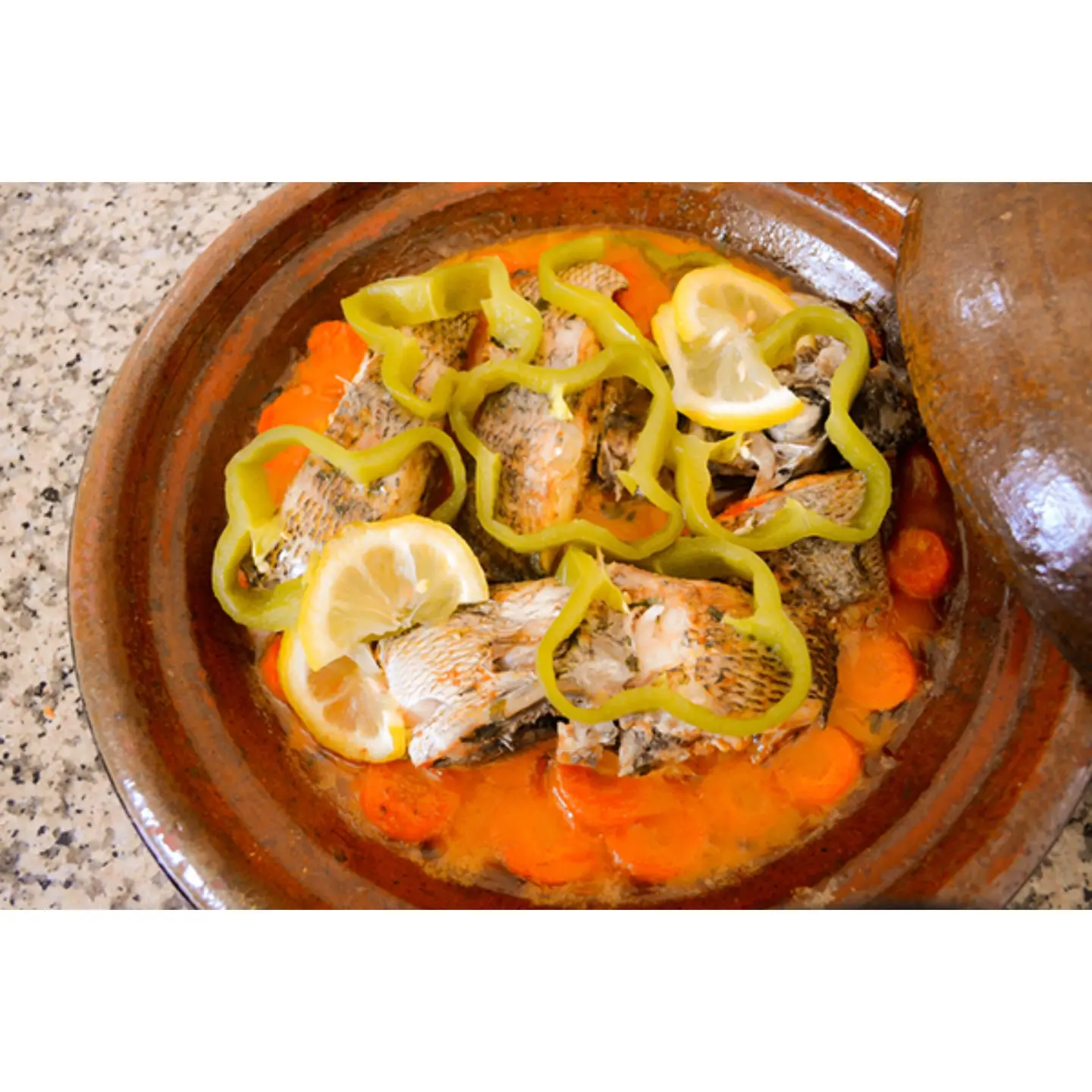 طاجن سمك فيلية مع الخضروات