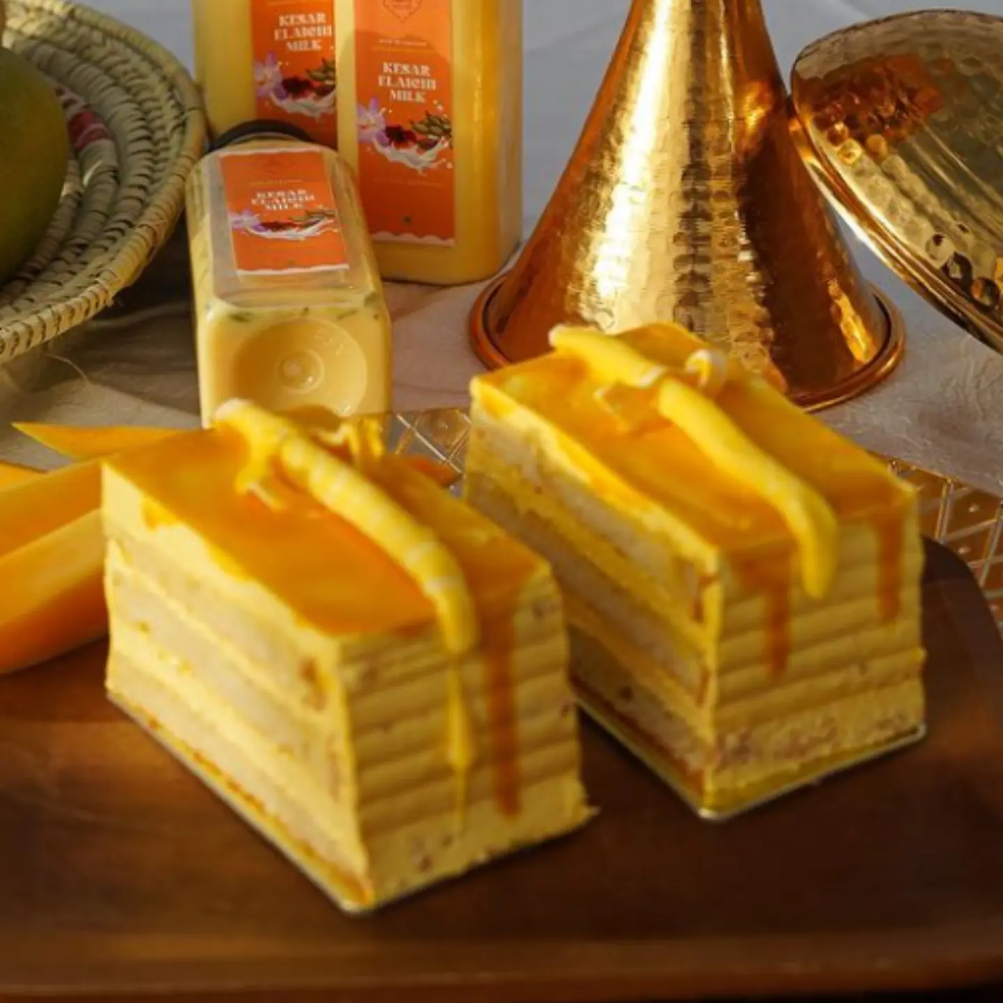 Eggless Mango Pastry