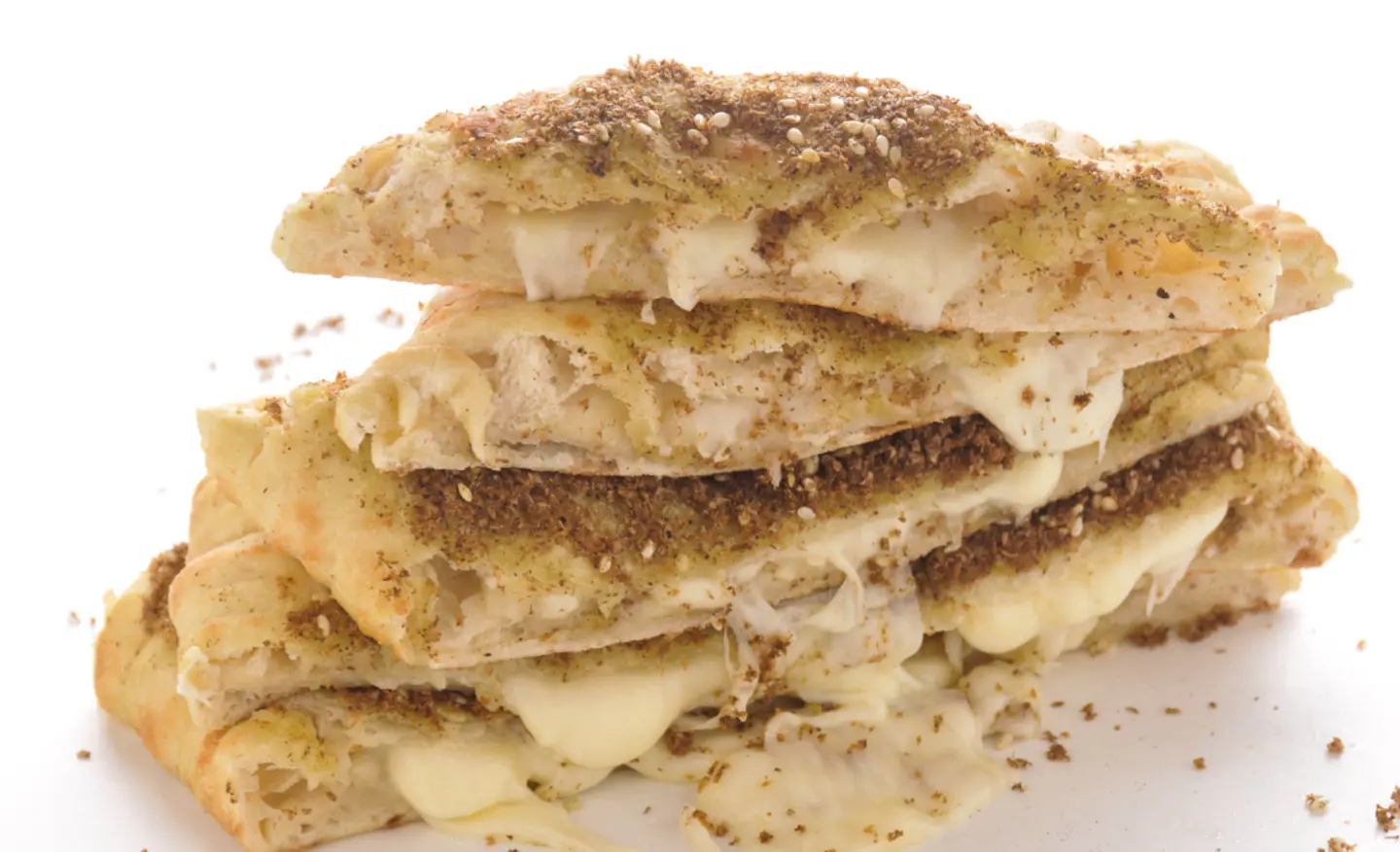 Zaatar Special Zaatar Manousheh Stuffed With Akkawi Cheese