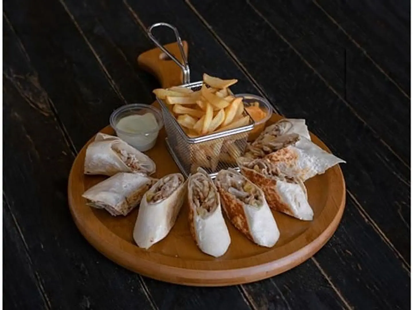 صحن شاورما عربي دجاج