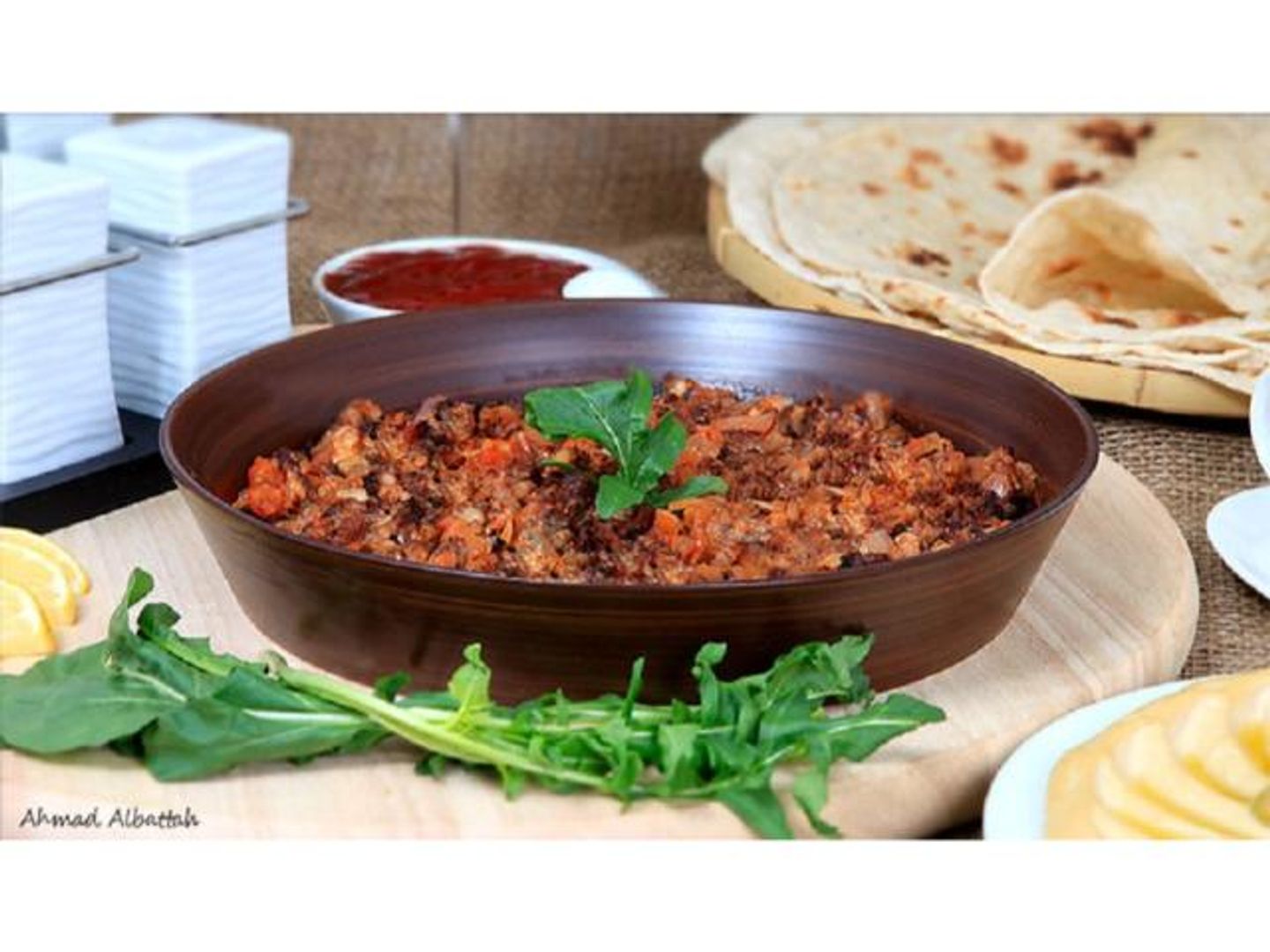 Oven Meat Awsal With Tomatoes
