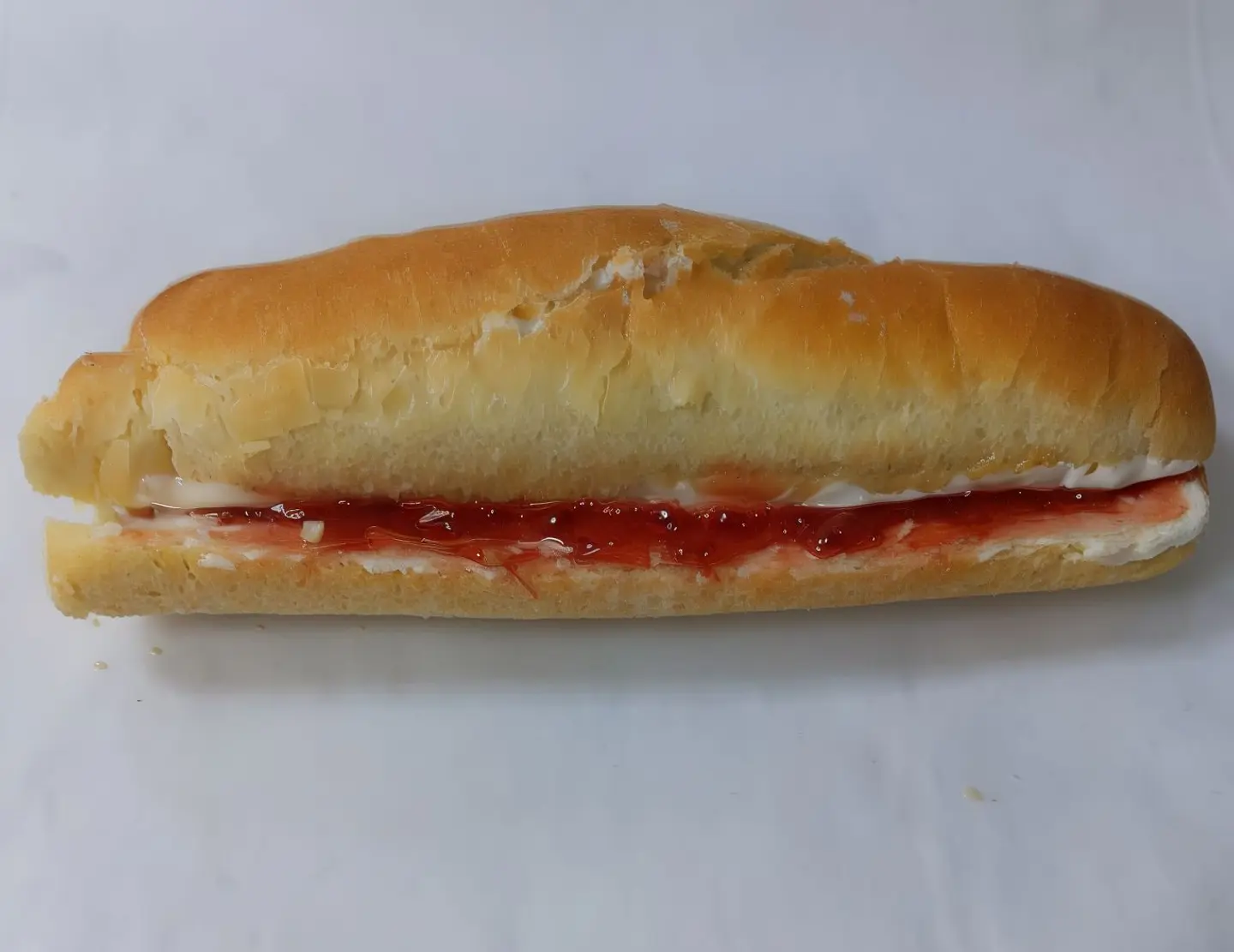 Sandwich Liquid Chesse With Jam