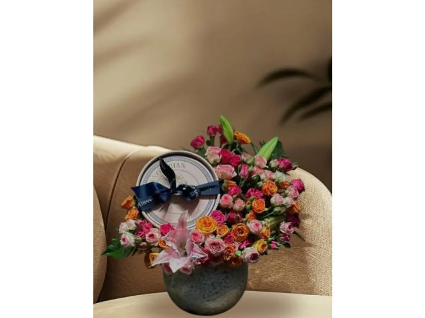 الهديه التي تتميز بلورد المزوج بين الحلا والورد الهديه الامثل