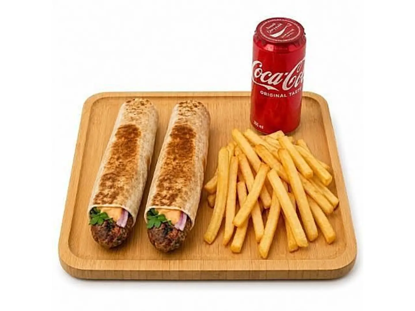 Flatbread Meat Kebab Meal