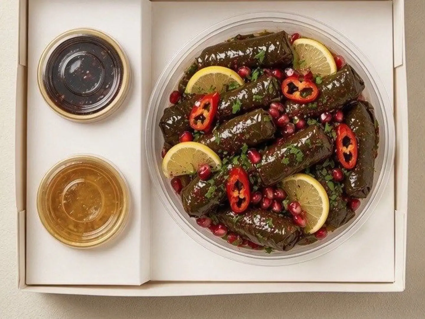 Spicy Sugar Grape Leaves Roll