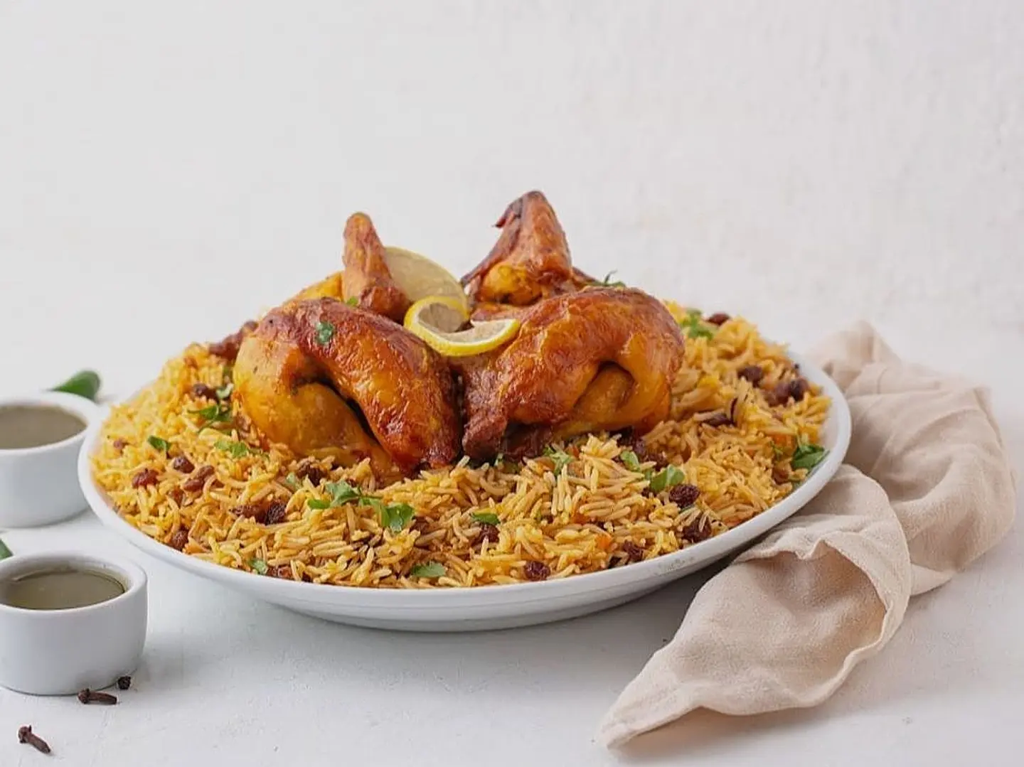 Grilled Chicken With Bukhari Rice