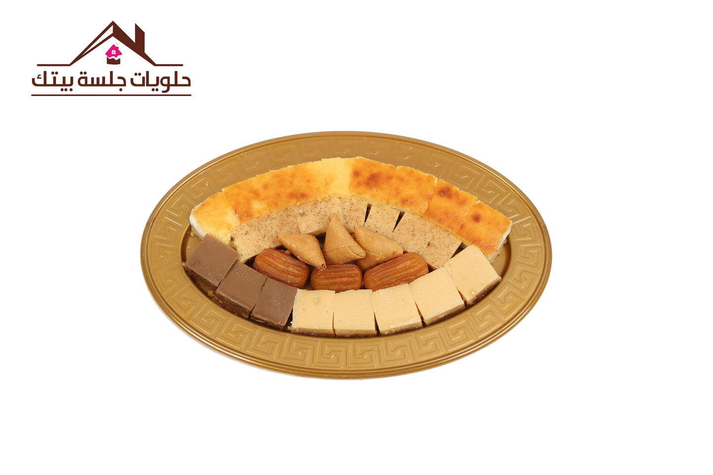 حلى تشيز كيك مع بسبوسة قشطة - وسط