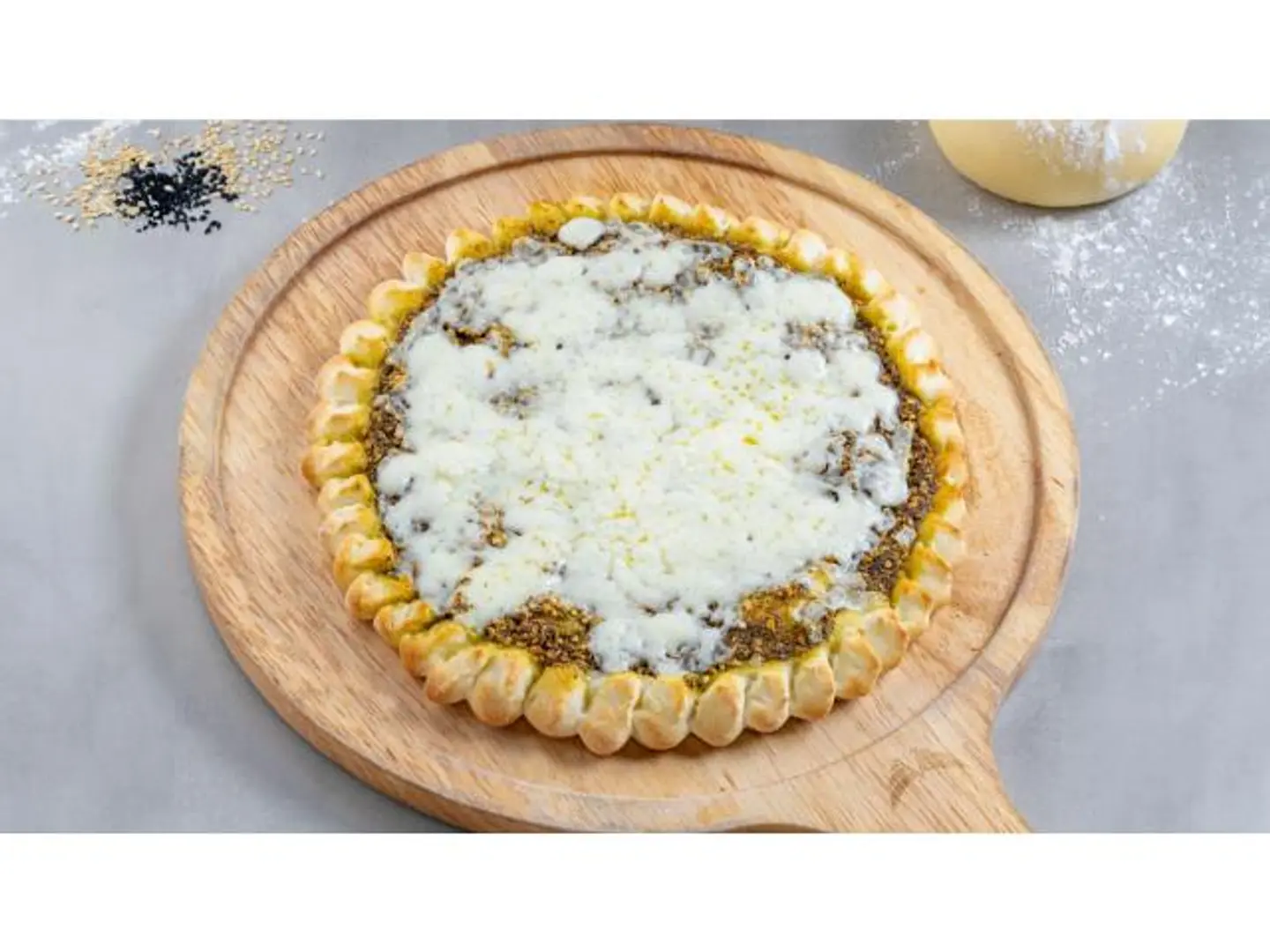 Thyme Manakeesh With Kashkaval