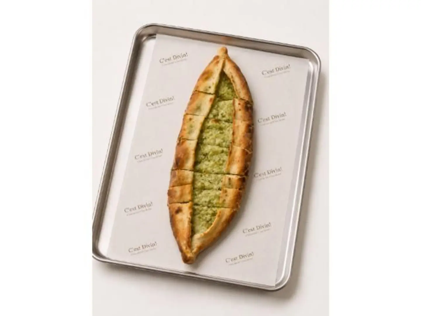 Halloumi Cheese And Pesto Manqusha