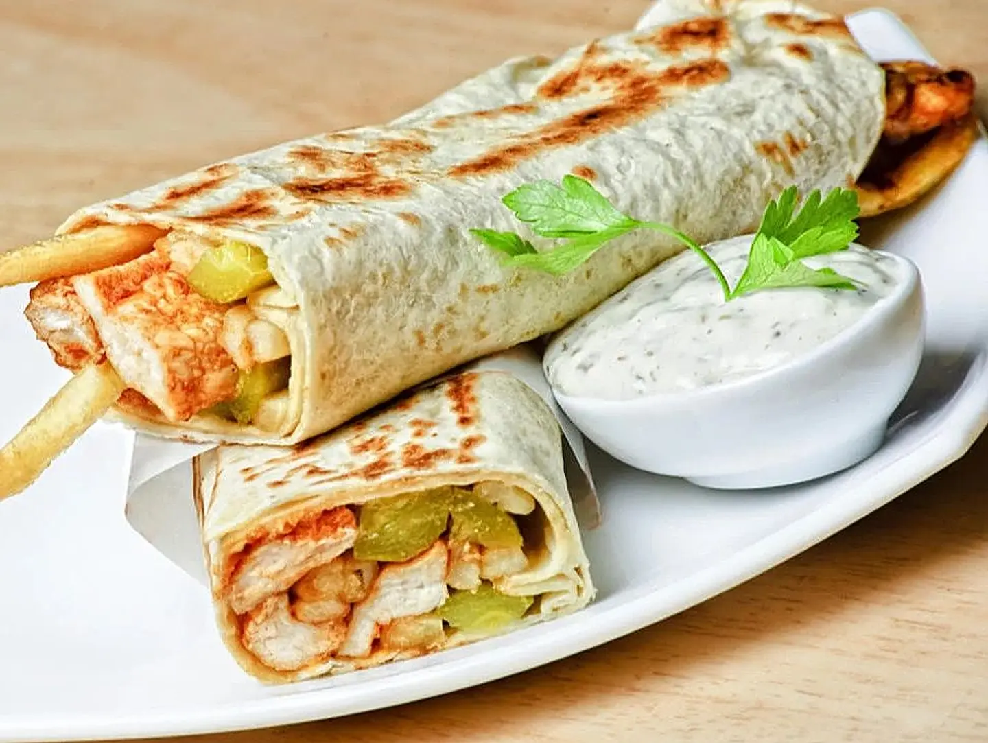 Shish Tawook Sandwich + Fries