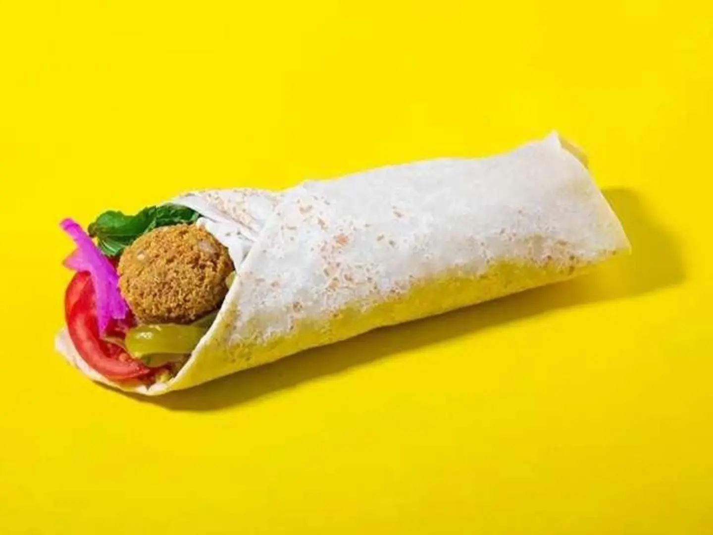 Shami Style Falafel Sandwich.