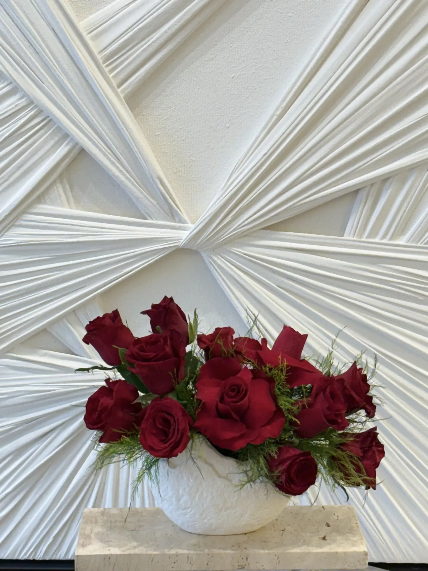 فازة ورد 10 طبيعي