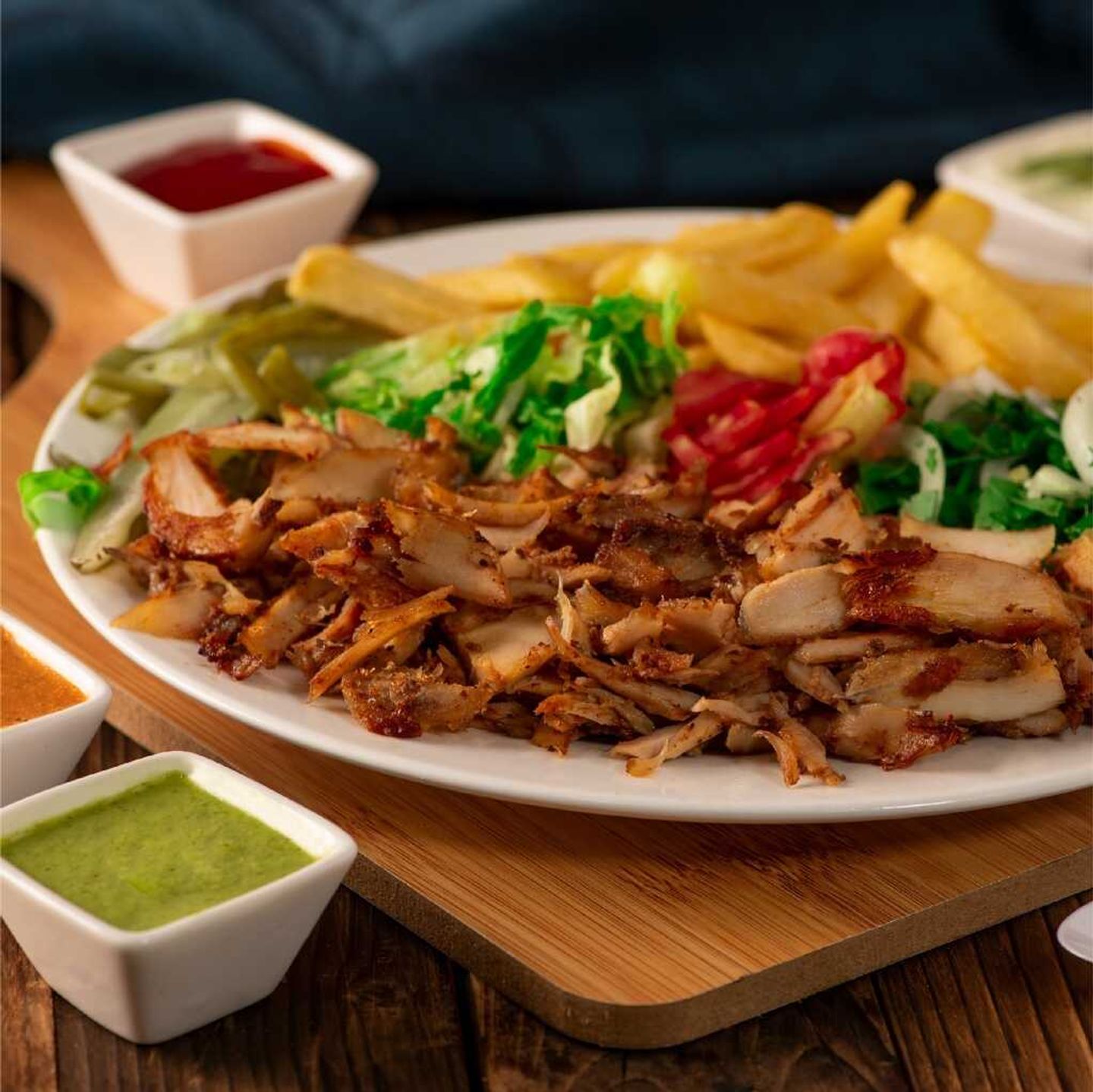 Sliced Shawarma Dish