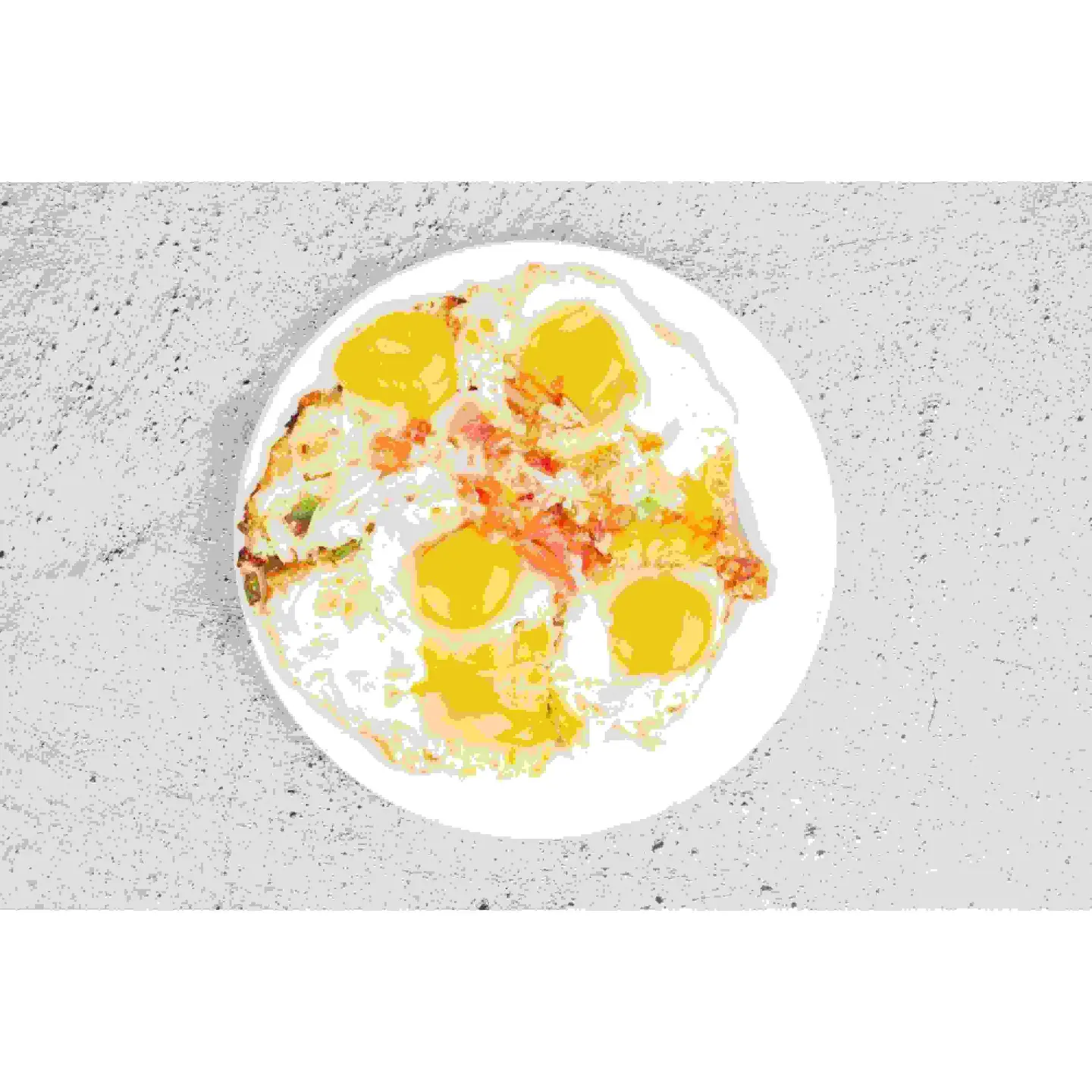 Fried Eggs With Cheese