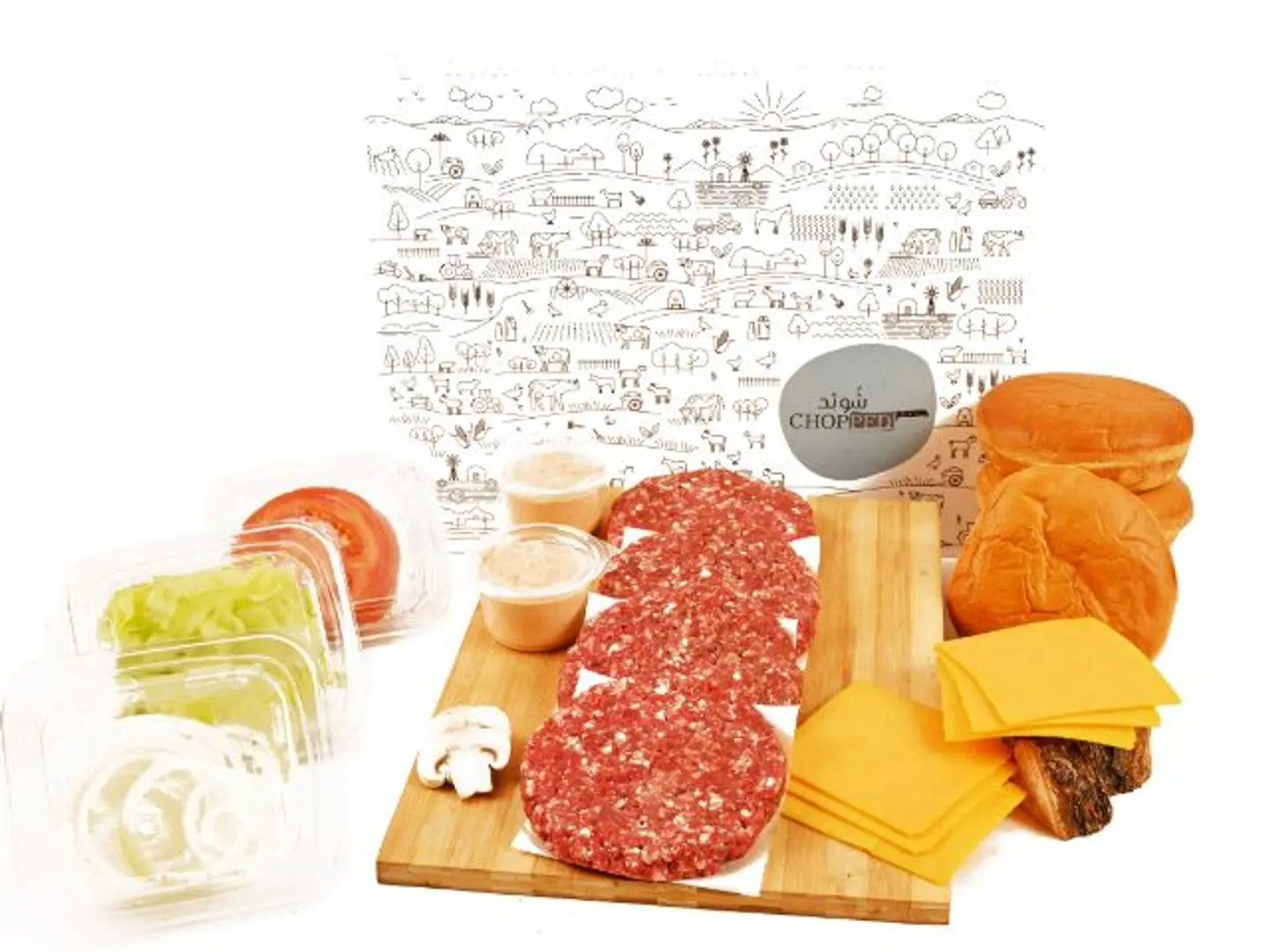 Box Grass Fed Burger