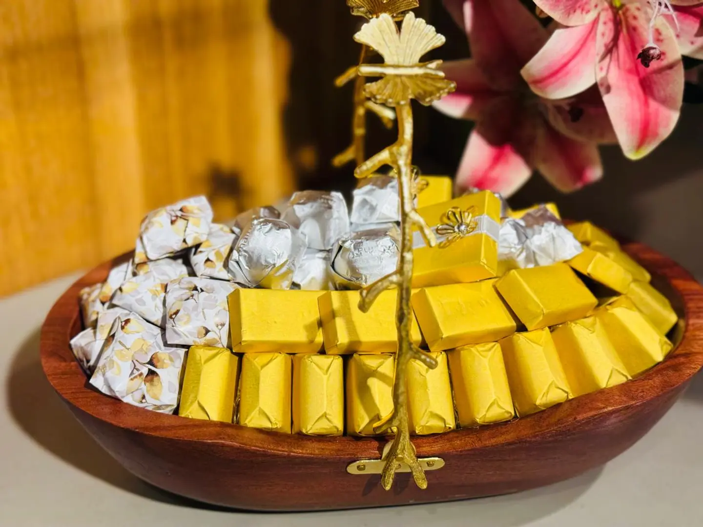 صينيه خشب بيضاوى 36167