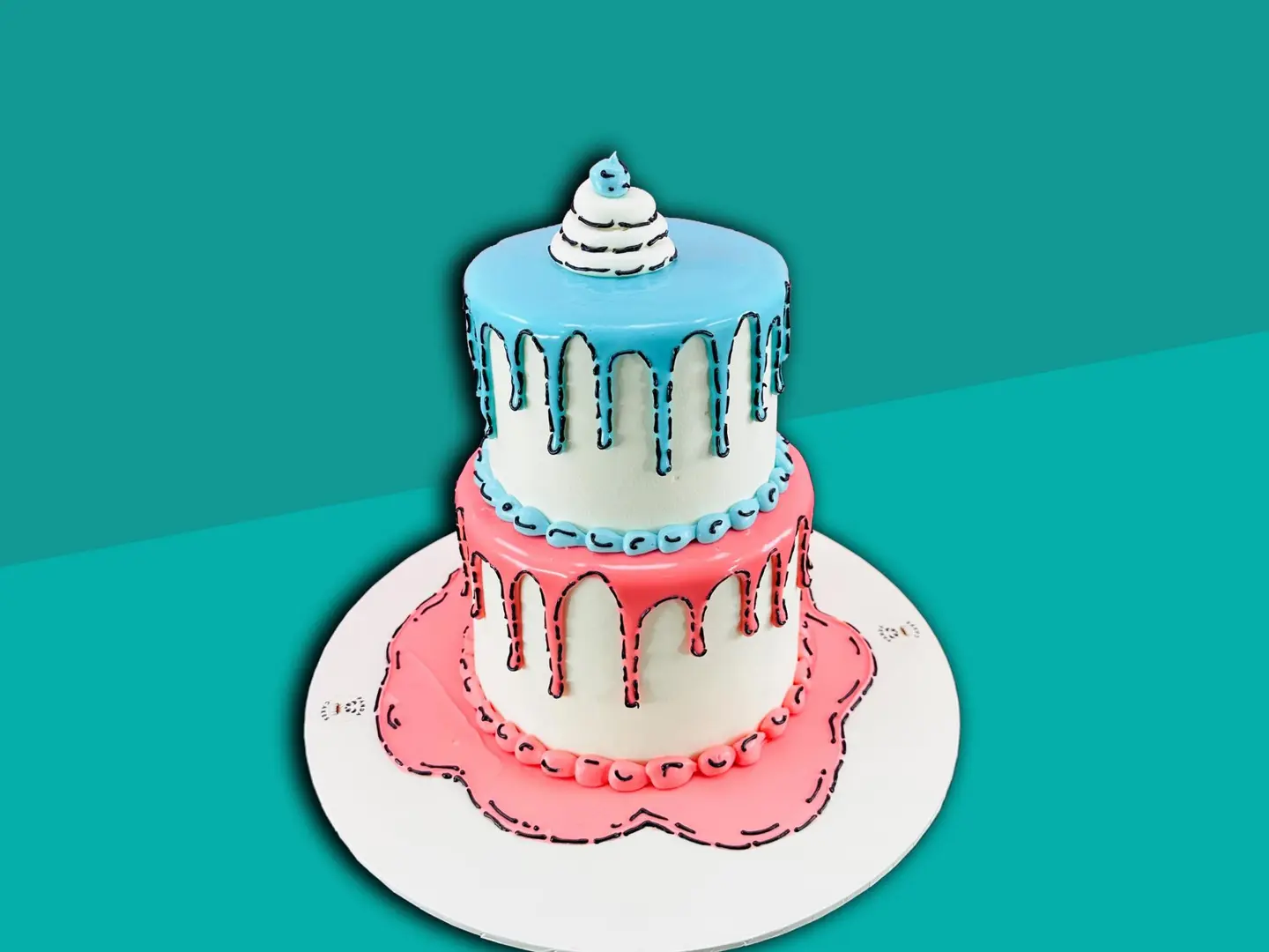 Comic 2 T Blue And Pink