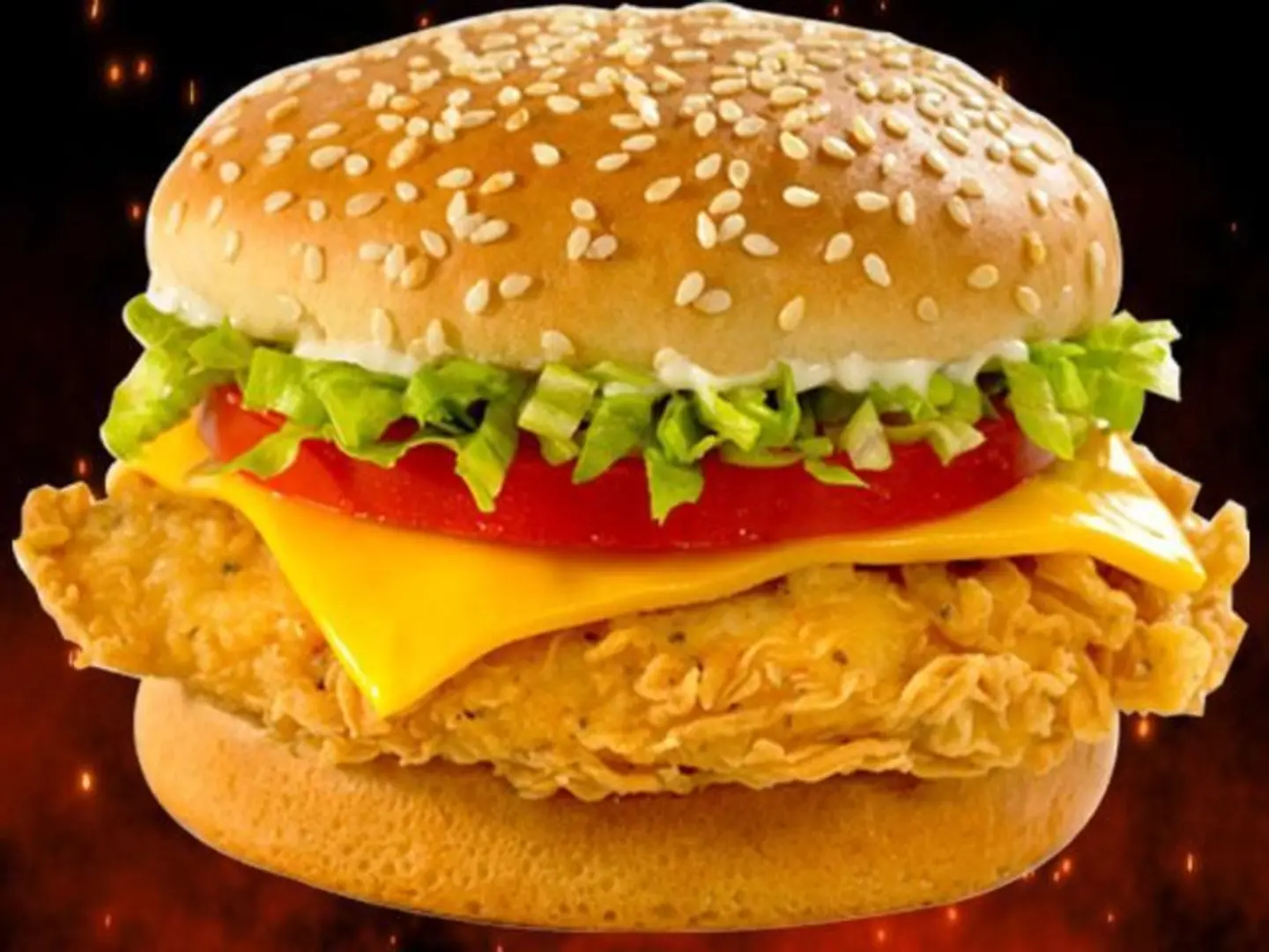 برجر زنجر بالجبن