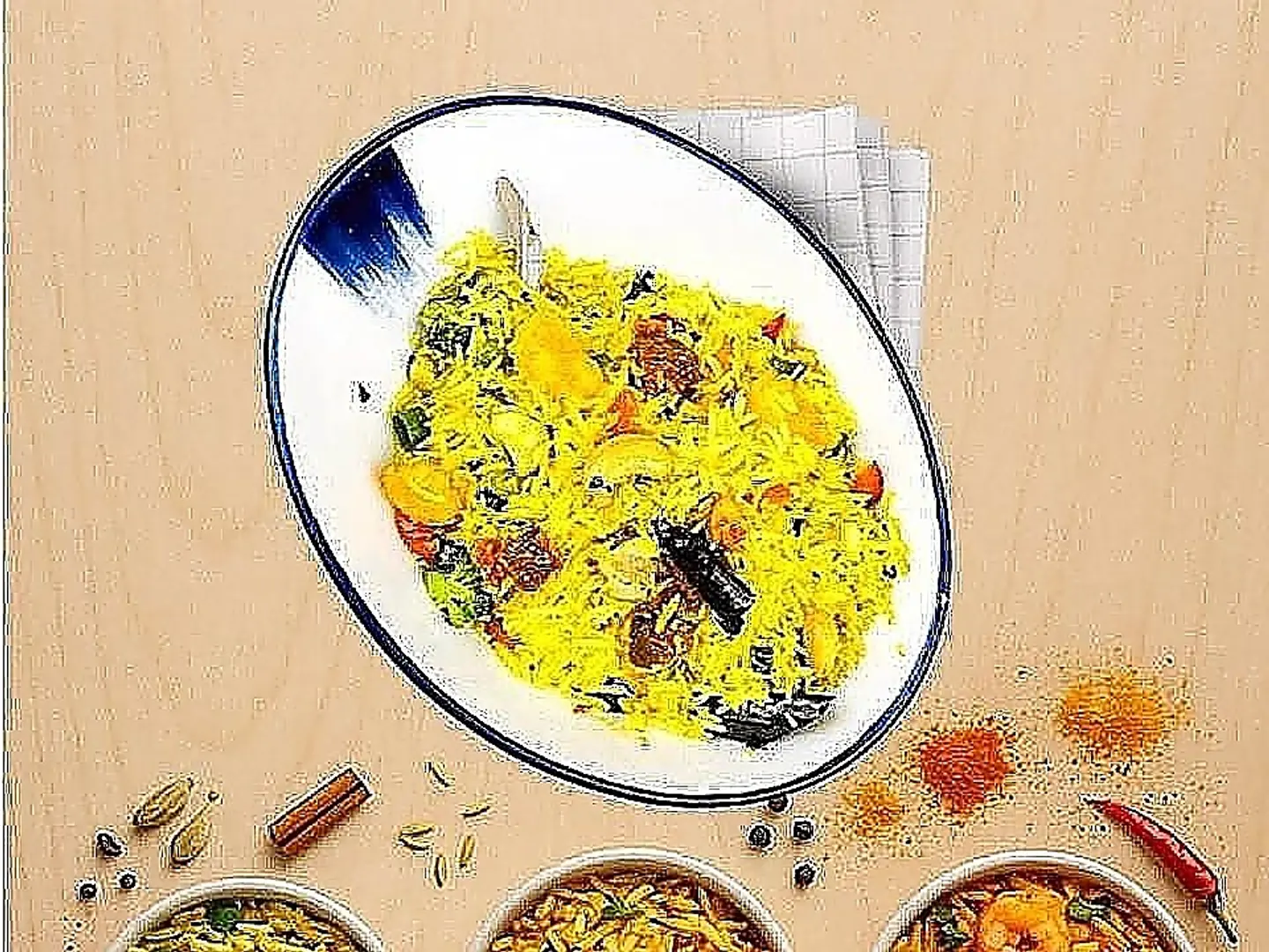 Singapore Mutton Fried Rice