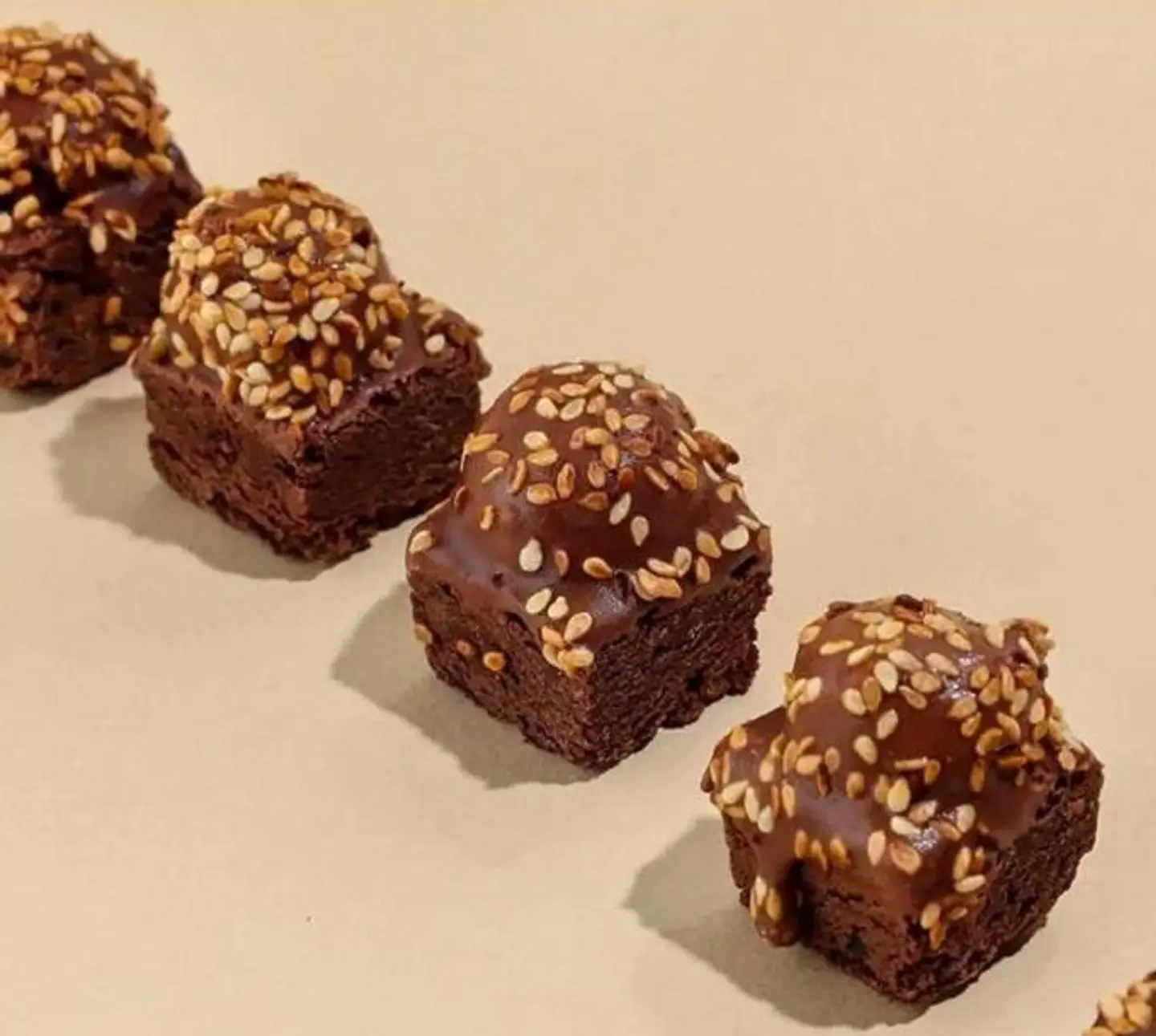 Sesame Brownie Bites