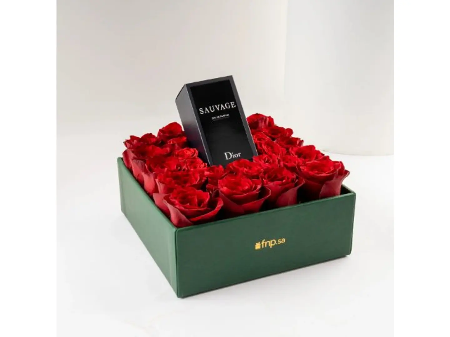 Dior Sauvage Perfume For Men And Red Rose Box