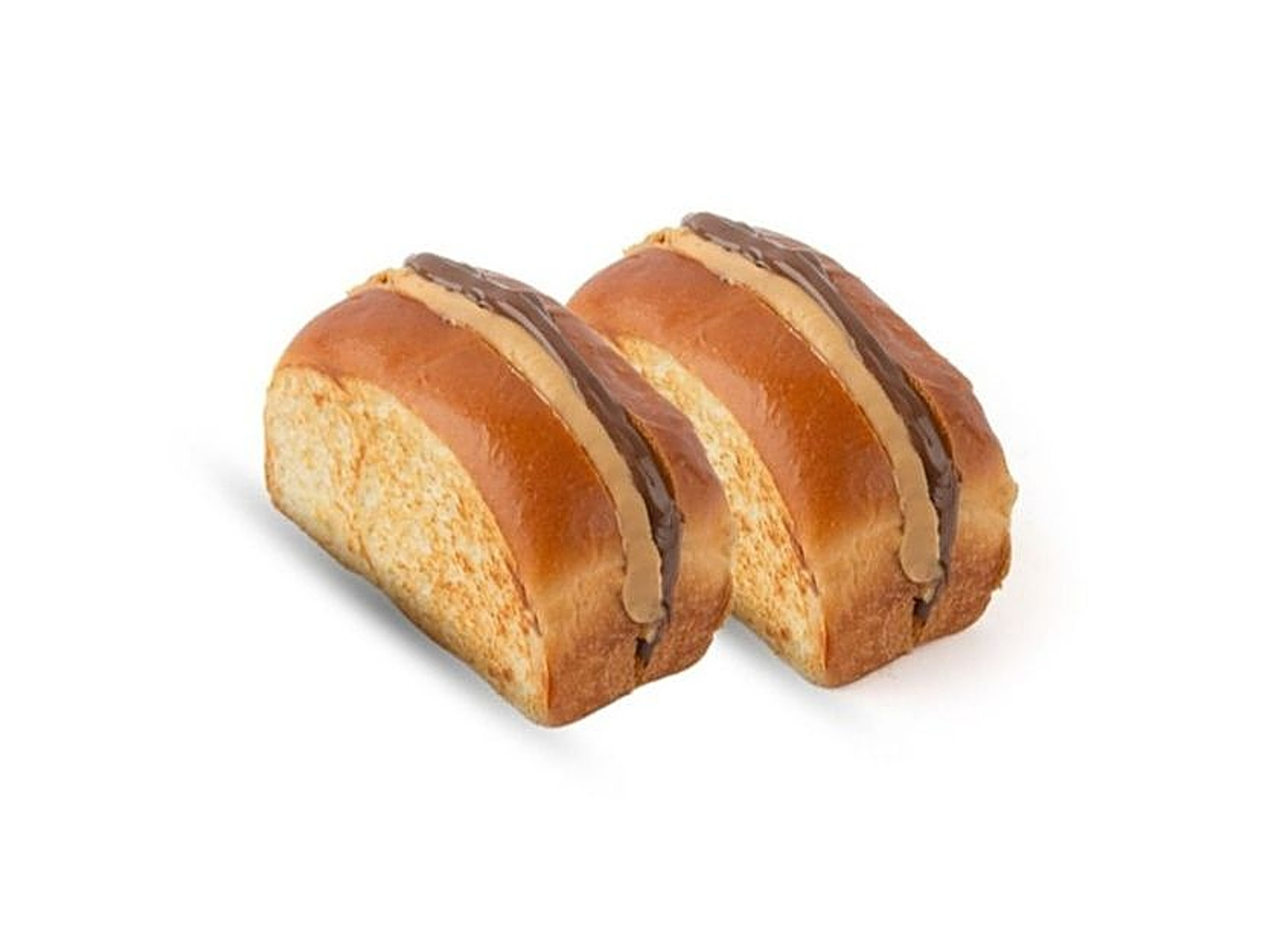 Mini Peanut Butter & Nutella Brioche 2 Pieces