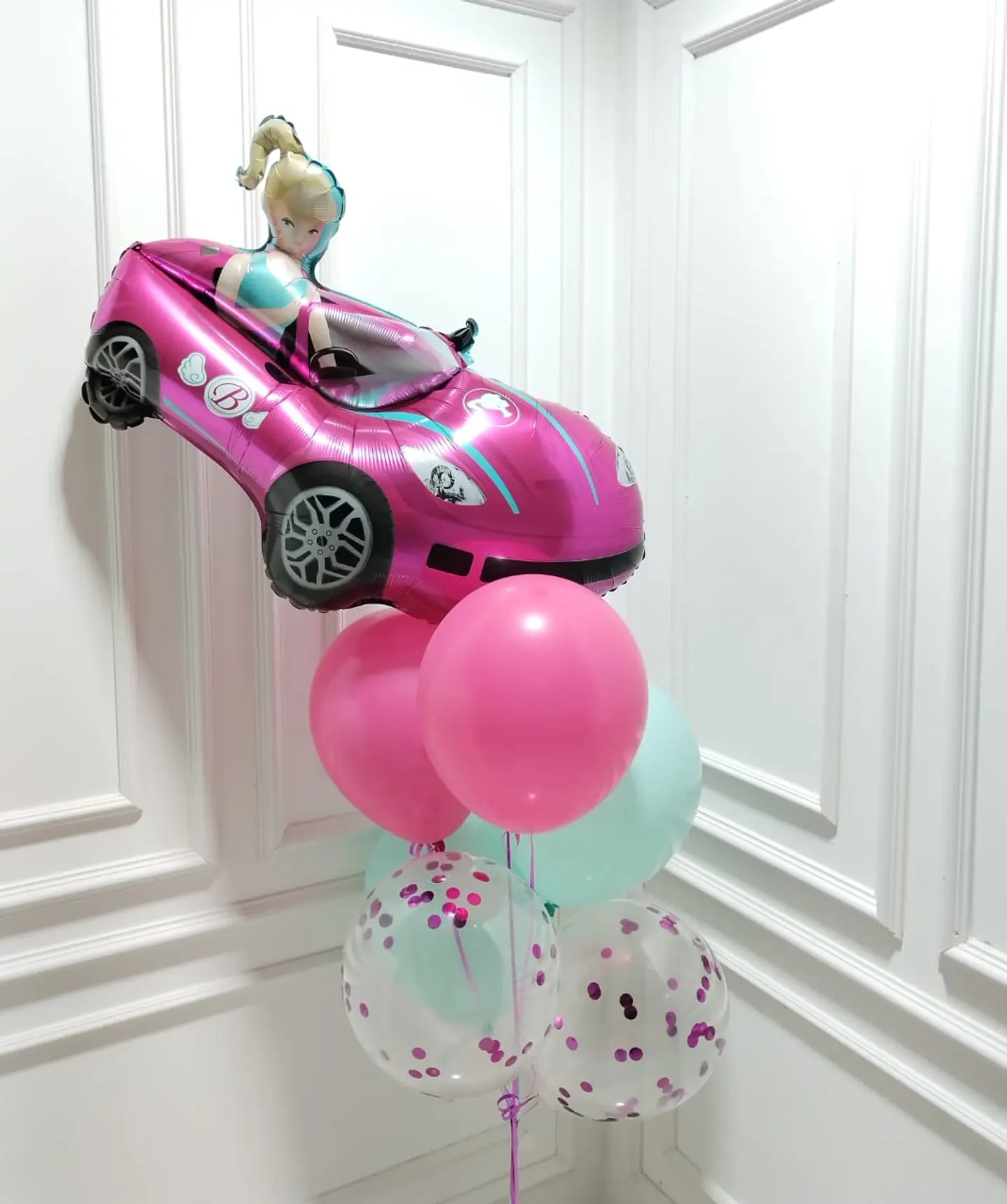 Barbie Car Balloons Set