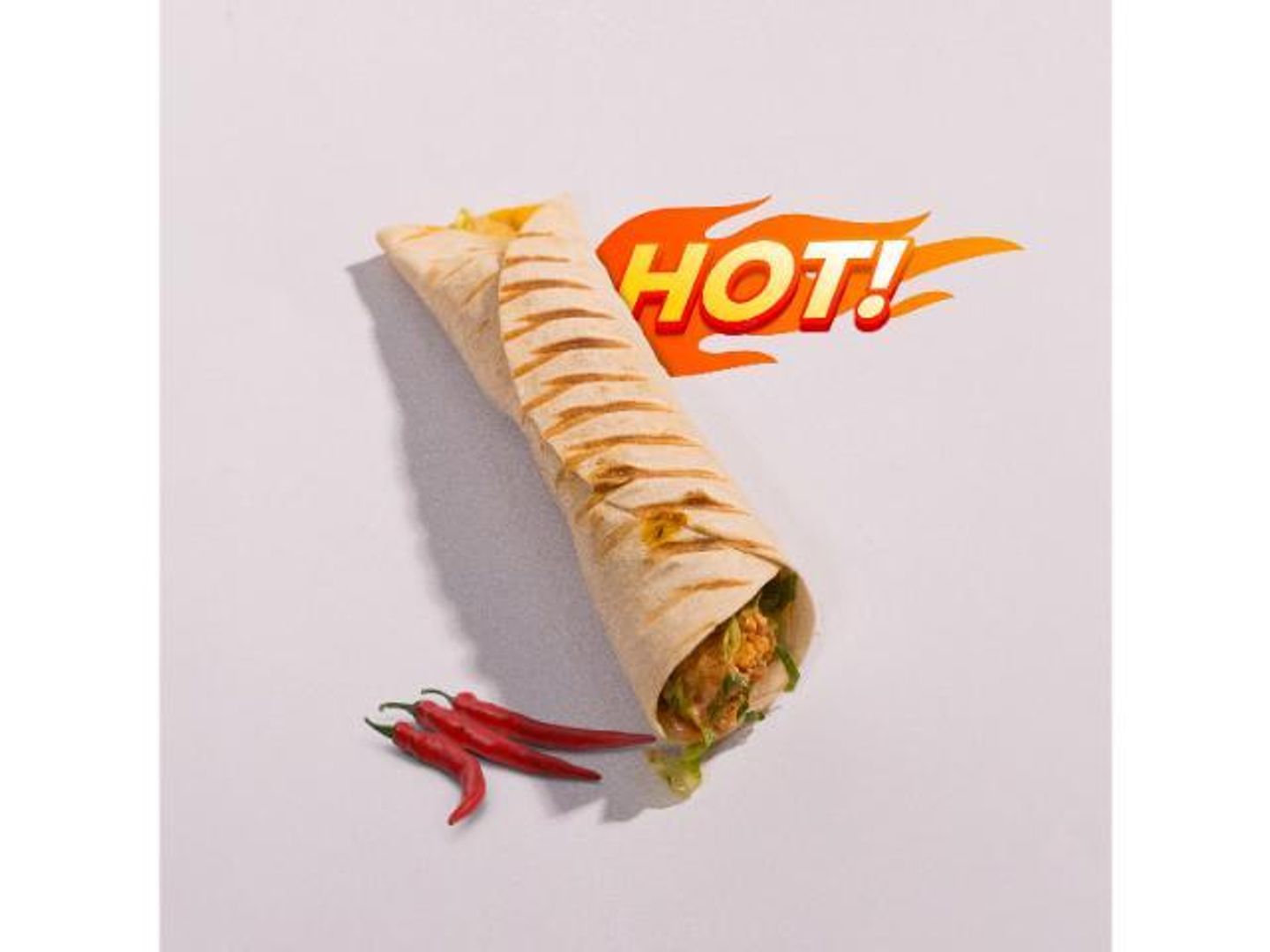 تشكن رول حار