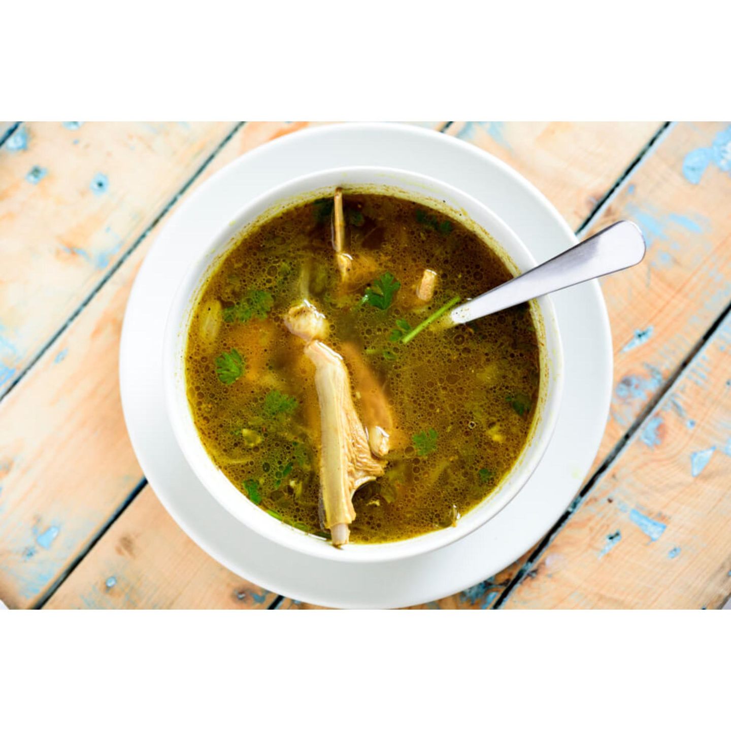 Sweet Corn Mutton Soup