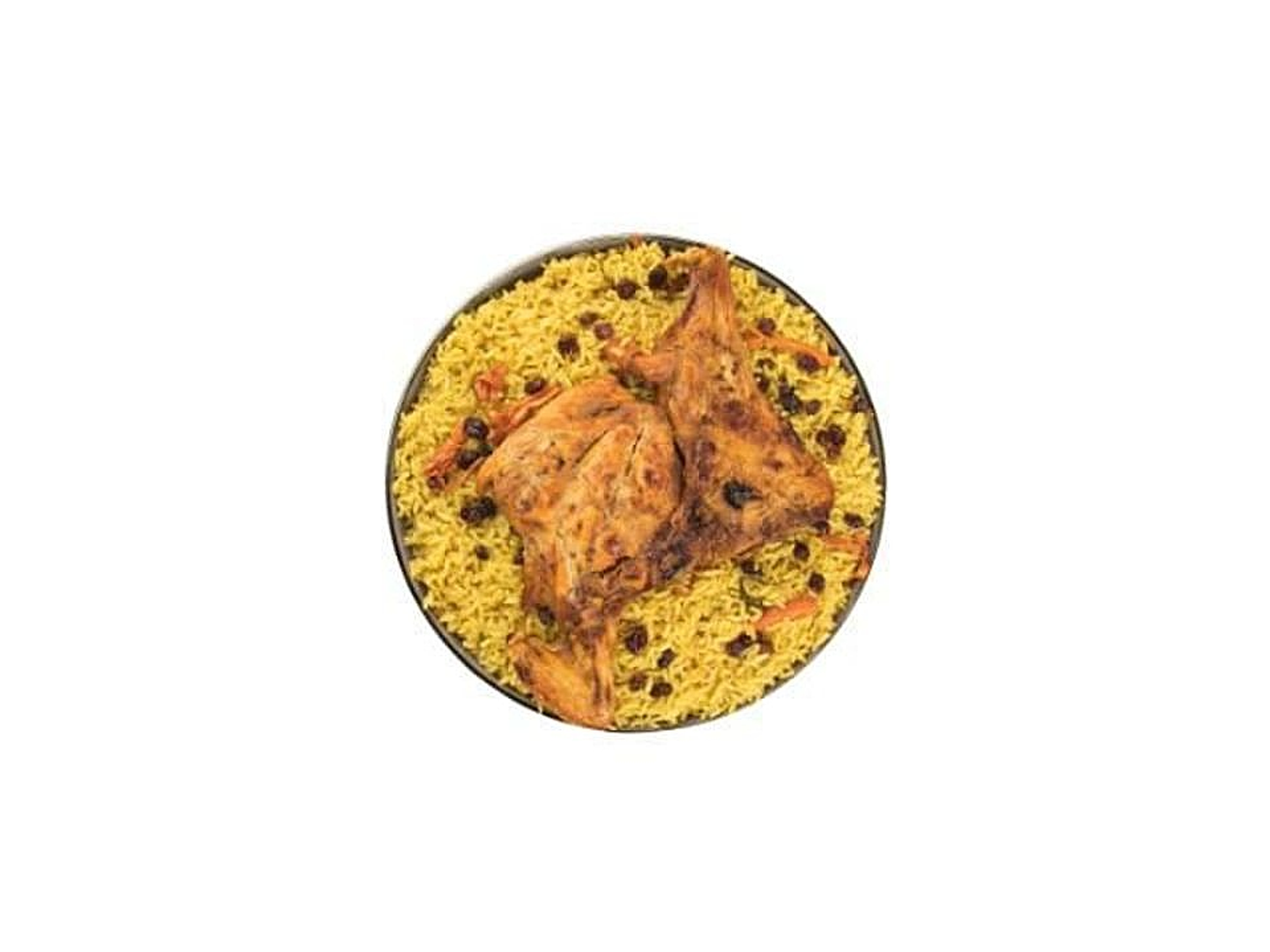 Quarter Chicken Meal With Rice And Vegetables