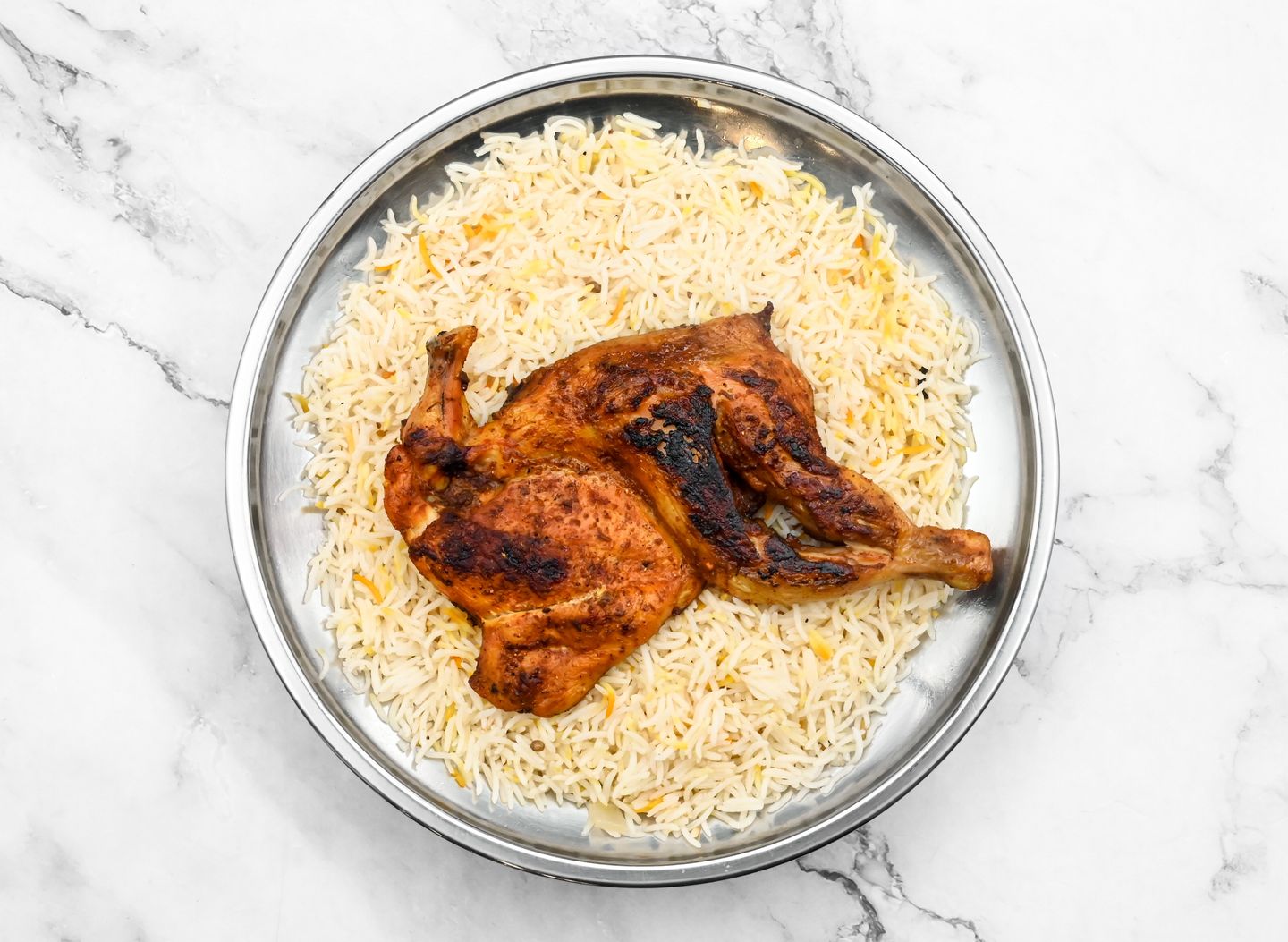 Half Chicken Madhbi With Rice