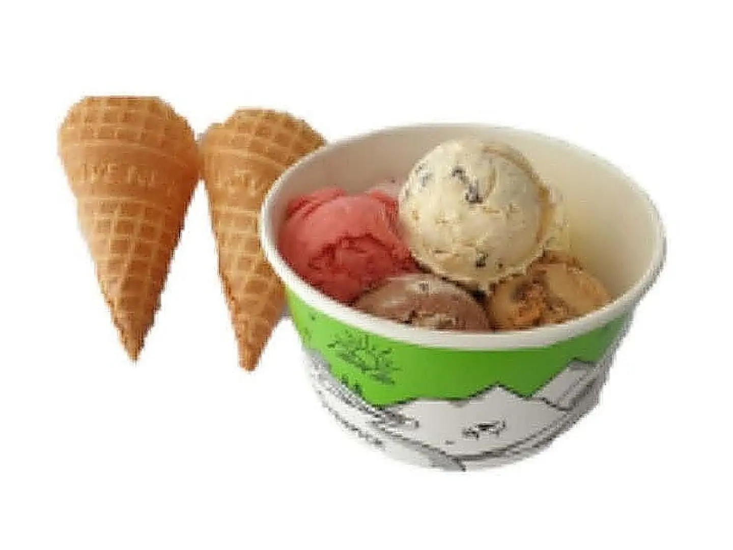 6 Large Scoops + 3 Cones