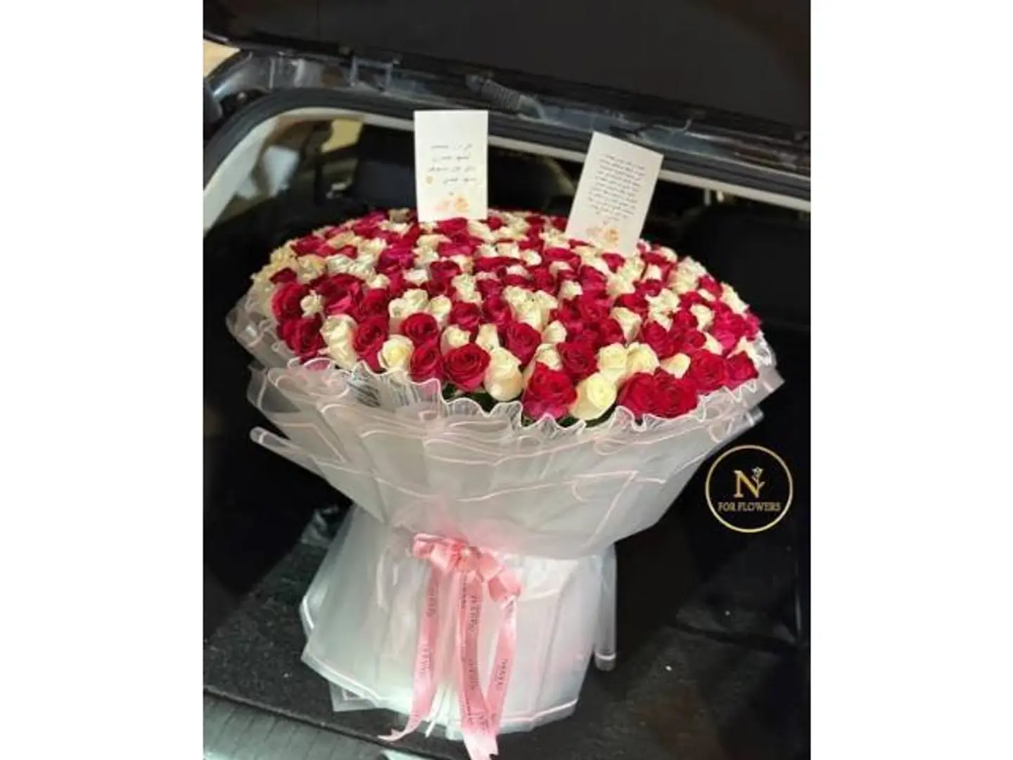 بوكيه ورد قلب احمر 250ورده