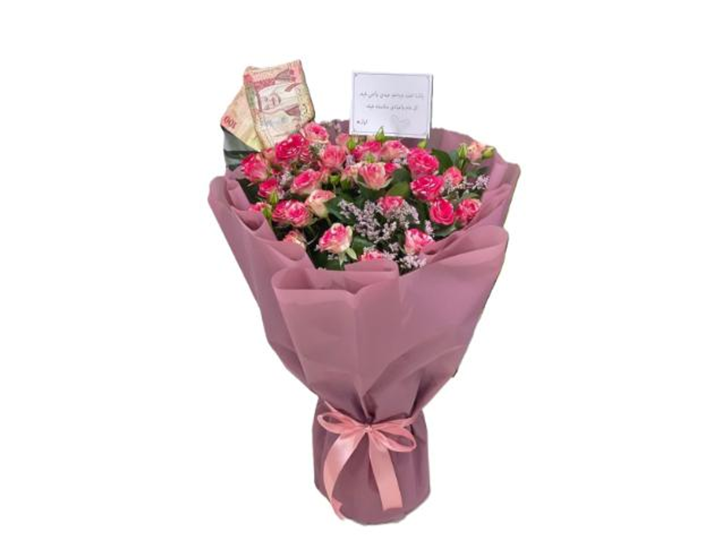 بوكيه ورد واقف بيبي روز