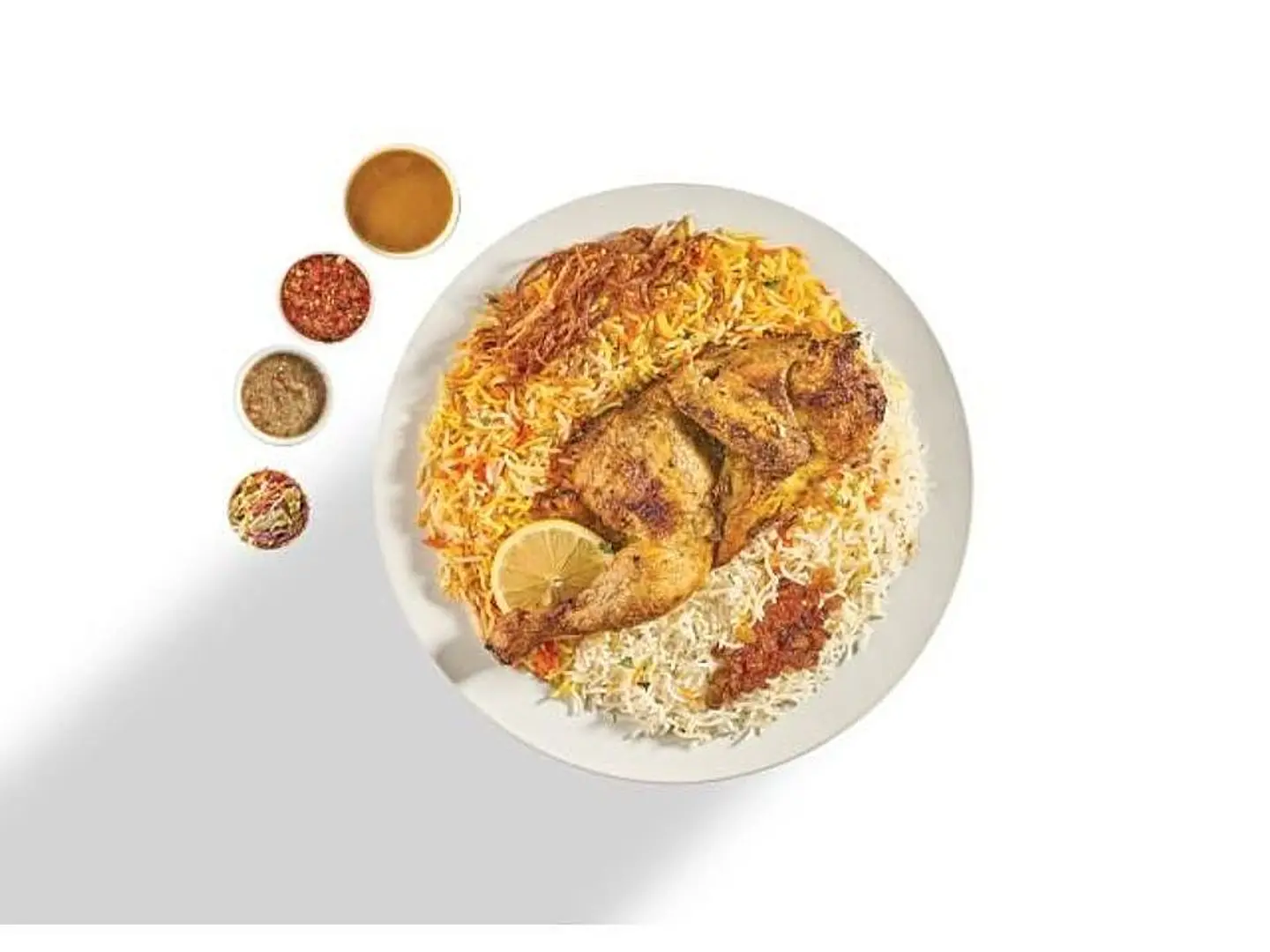 حبة دجاج حنيذ رز بيشاور