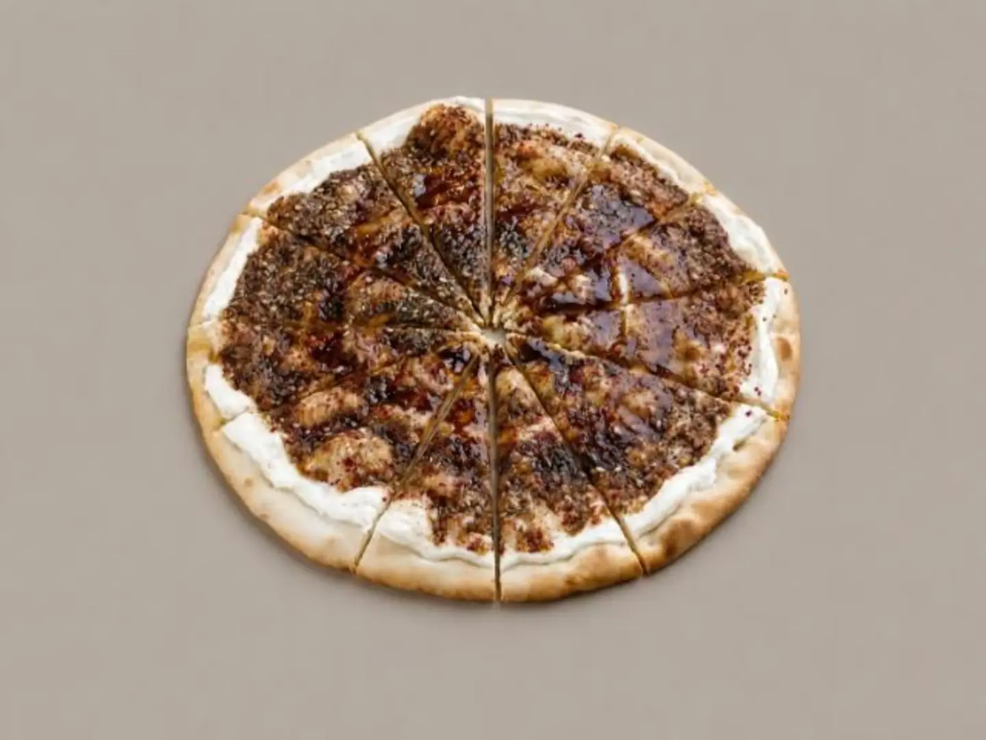 Labneh With Zaatar & Pomegranate Molasses