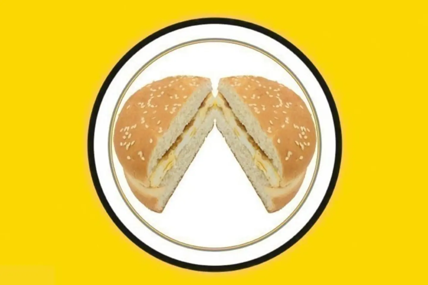 بيض مقلي بخبز البرجر