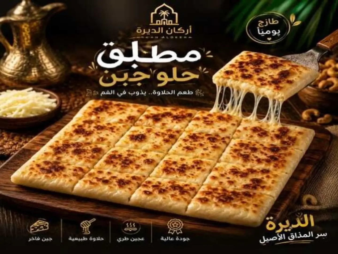 مطبق حلو بالجبنة