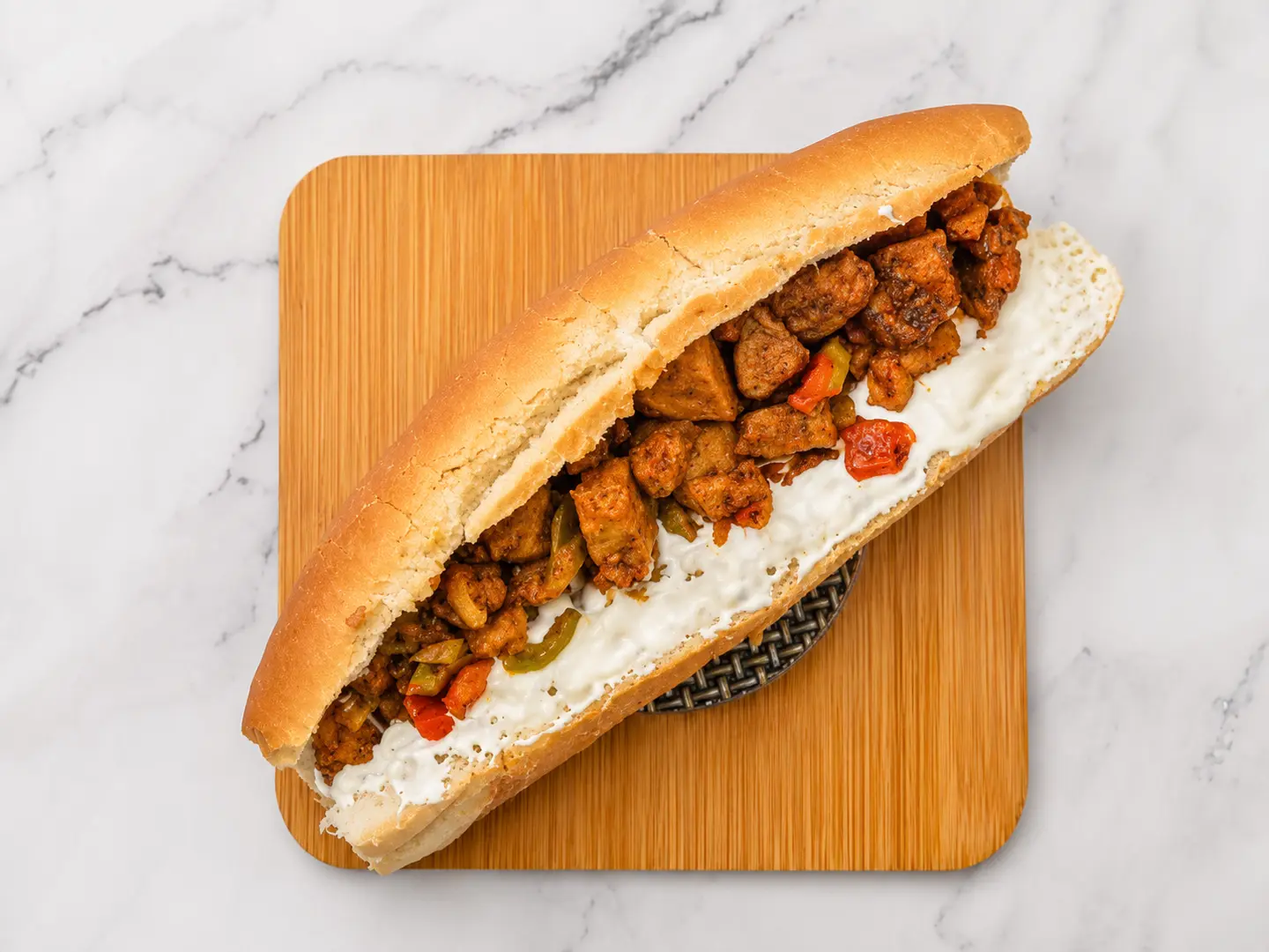Goat Meat Maglgal Sandwich With Cheese