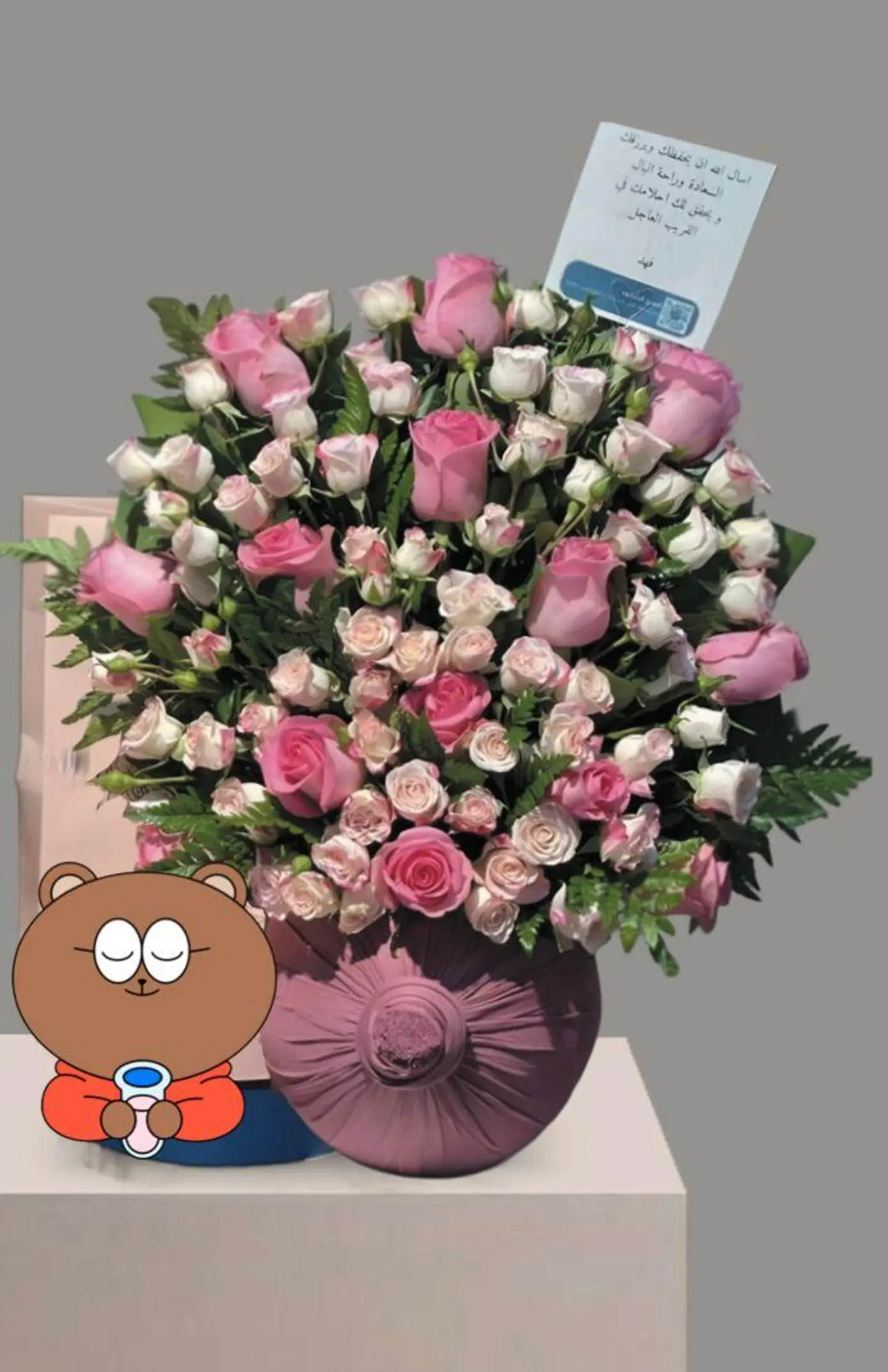 فازه ورد قماش 2