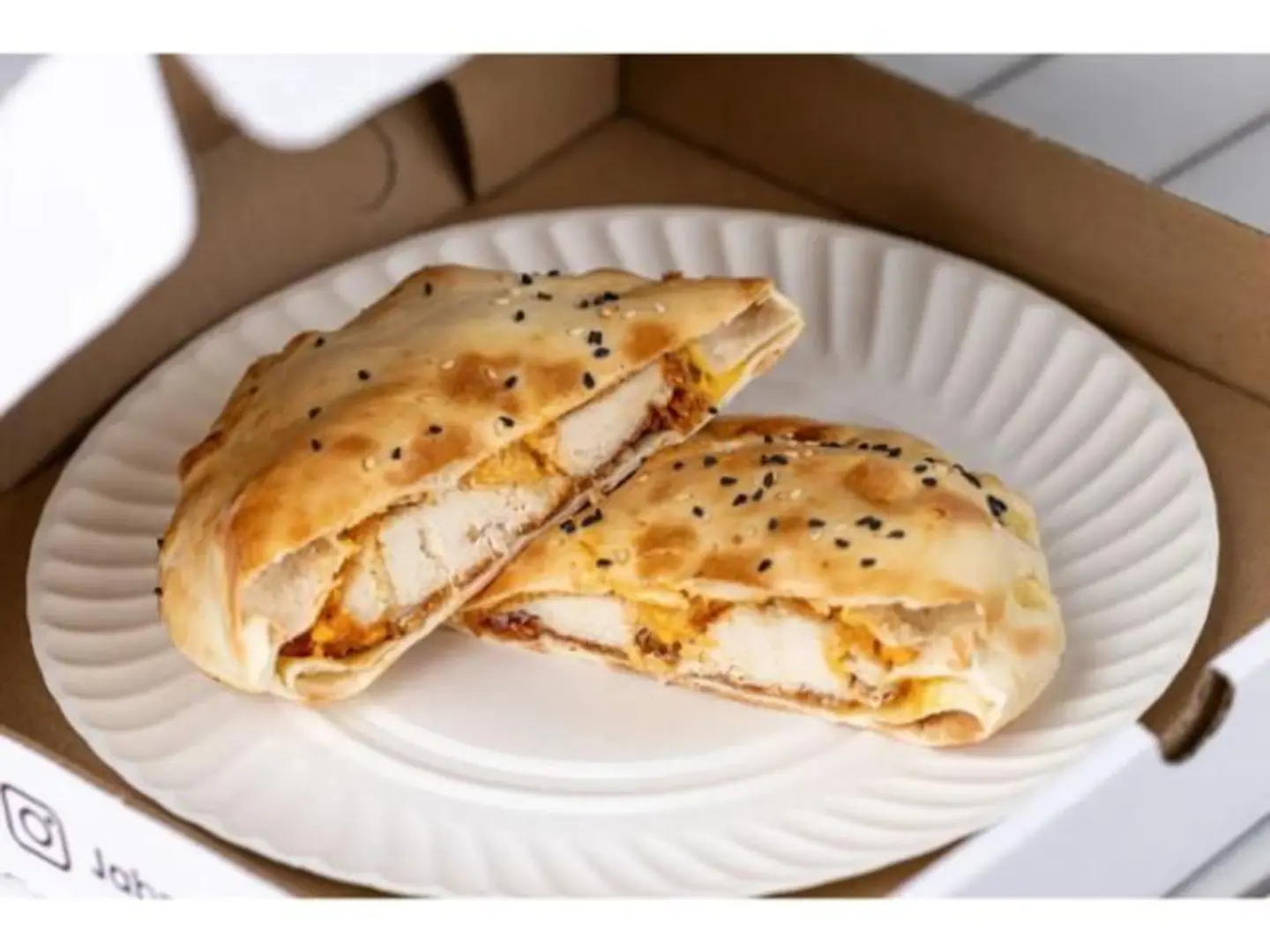Square Zinger Burger Tortilla