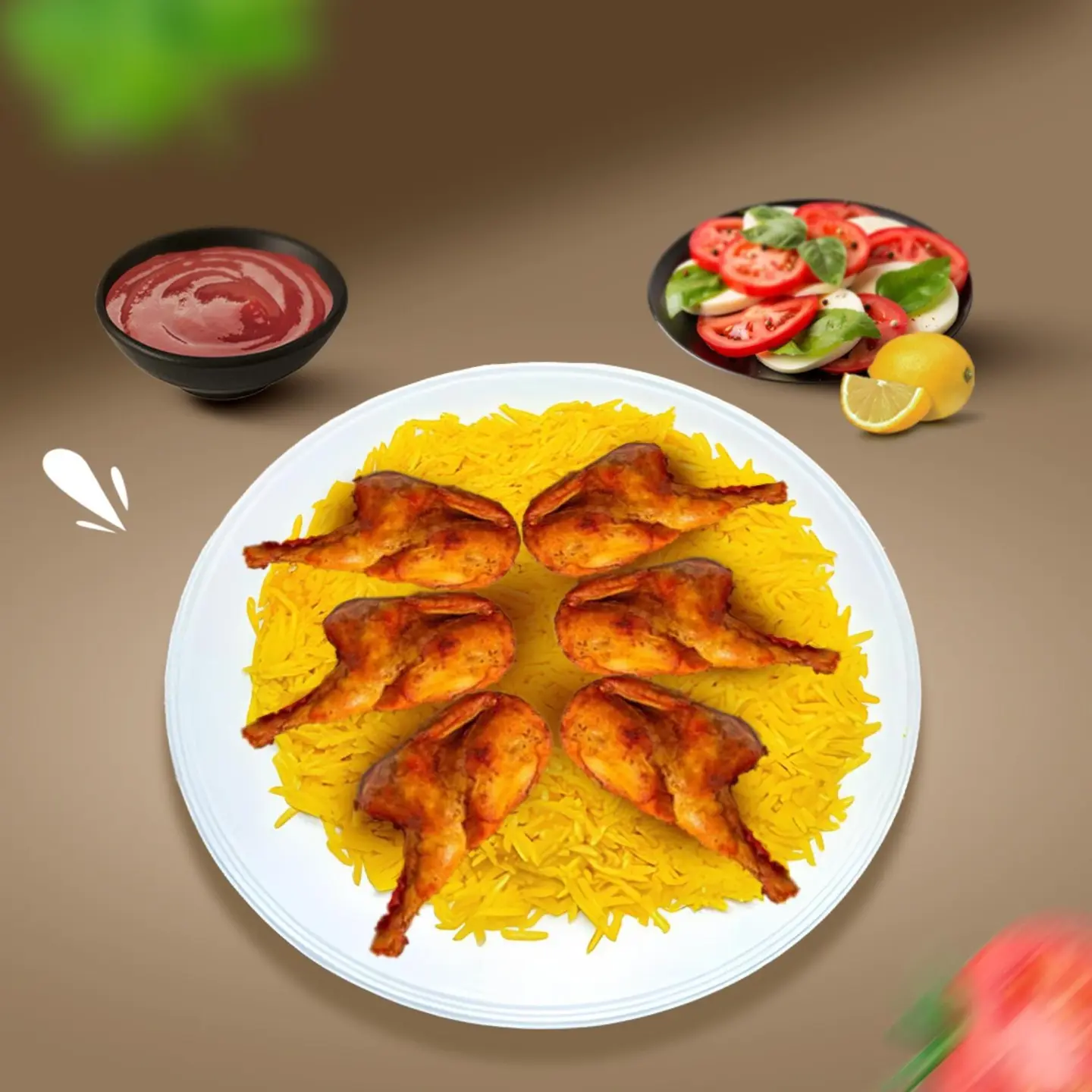 صينية دجاج مندي 7افراد