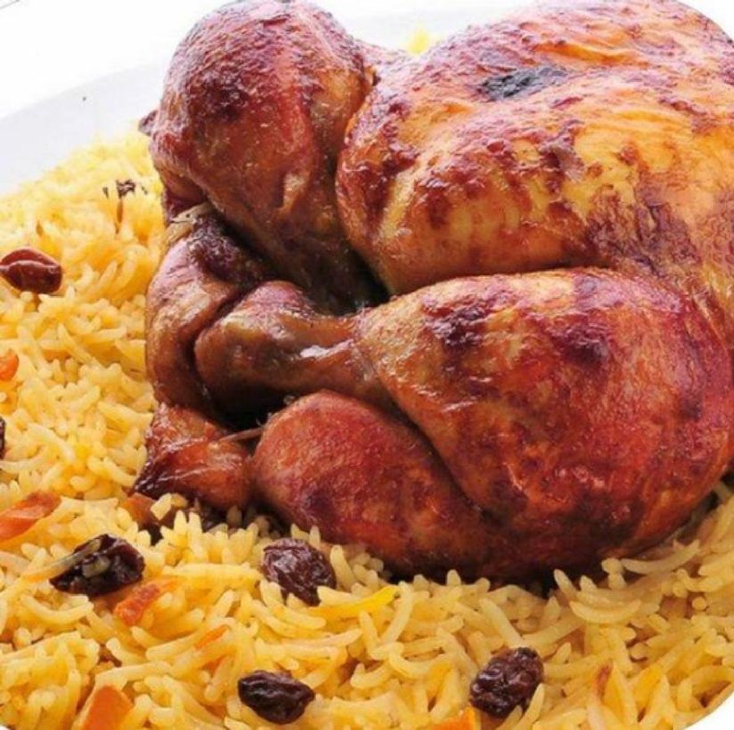Whole Grilled Chicken With Rice