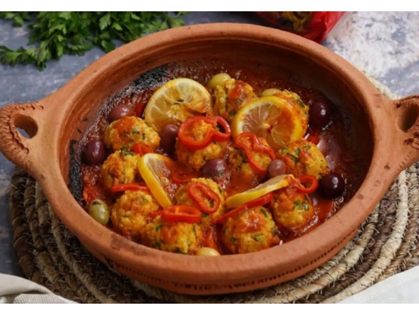 طاجين كرات السمك