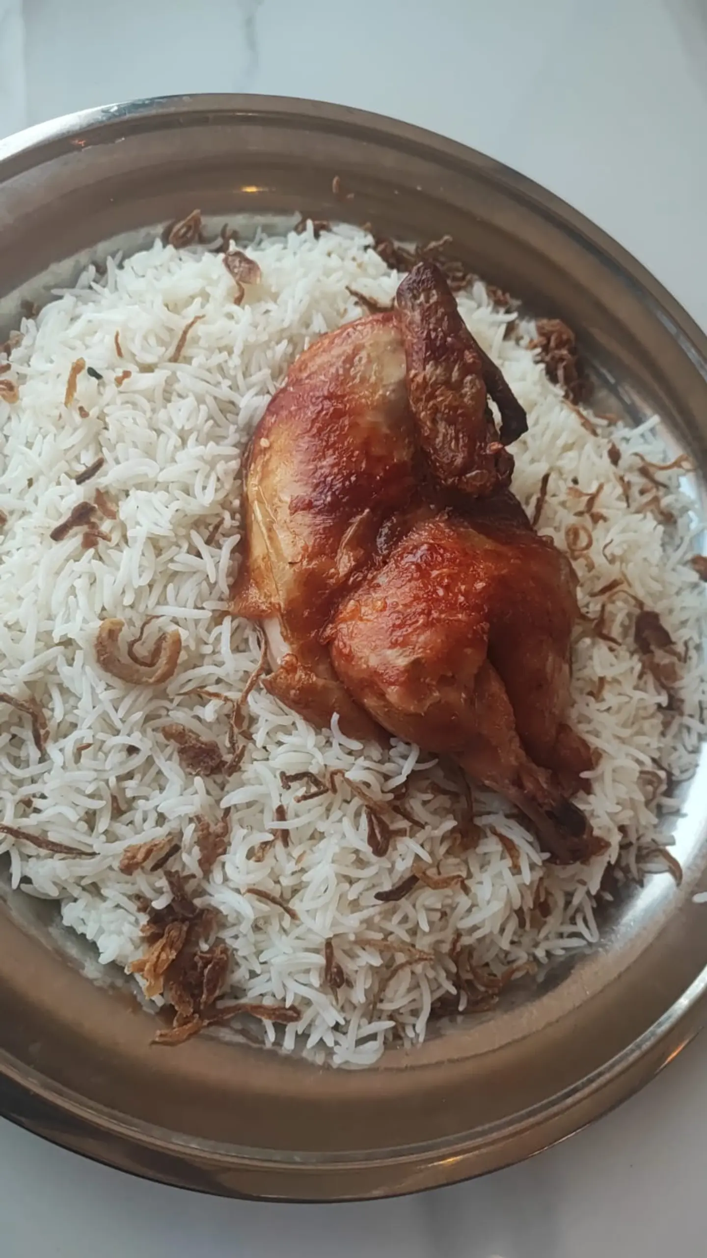 حبة شواية مع رز بشاور