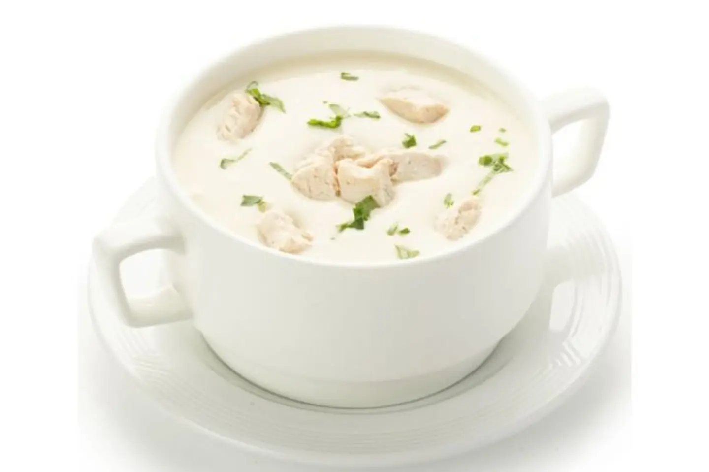 شوربة كريمة بالدجاج