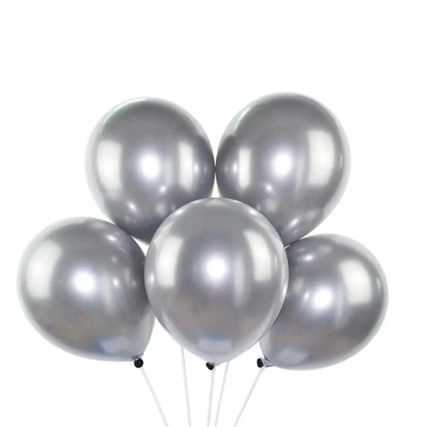 Silver Helium Balloon